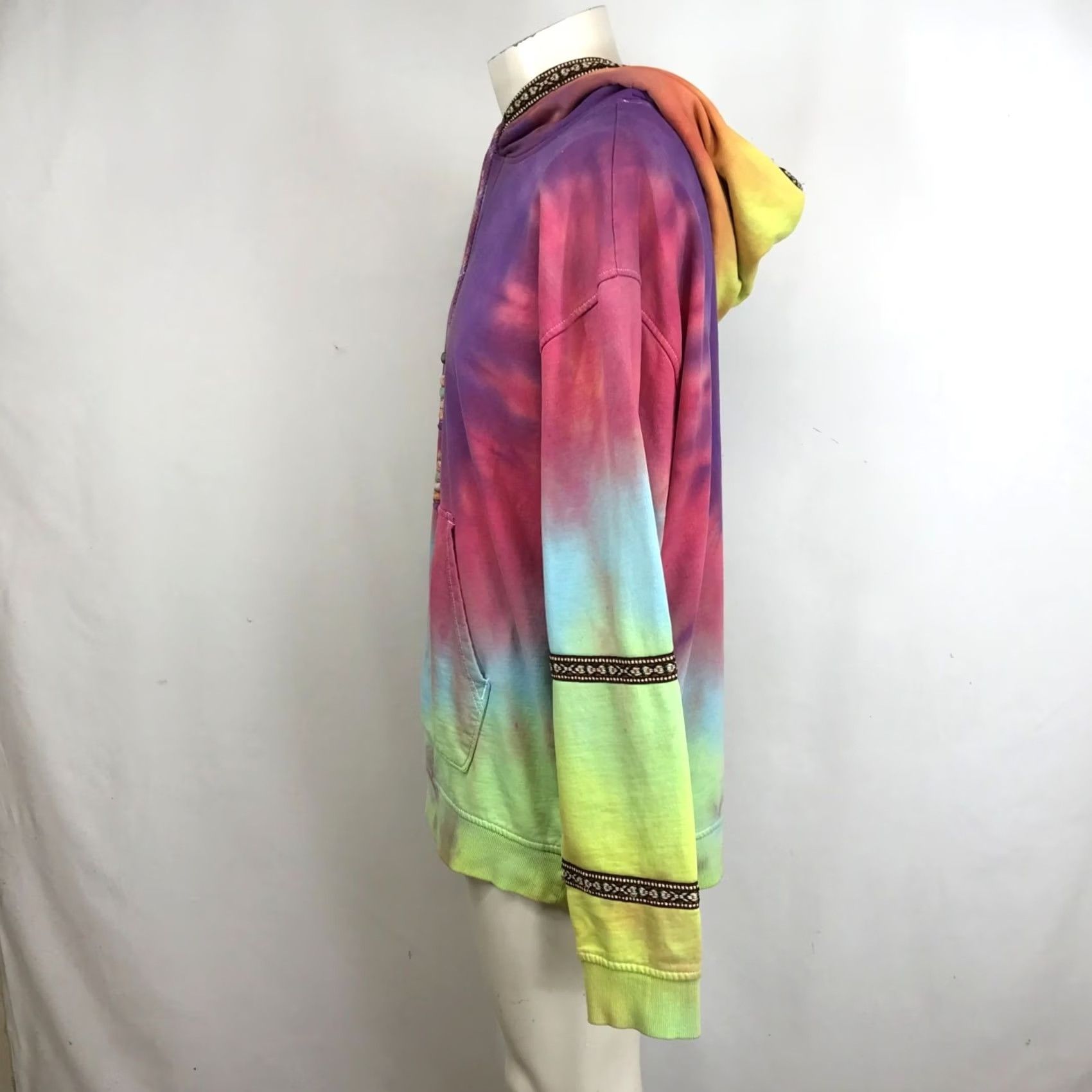 Walls WITHOUT WALLS Hooded Pullover Sweatshirt Mens L Tie Dye Long Sleeve Multicolor Size US L / EU 52-54 / 3 - 6 Thumbnail