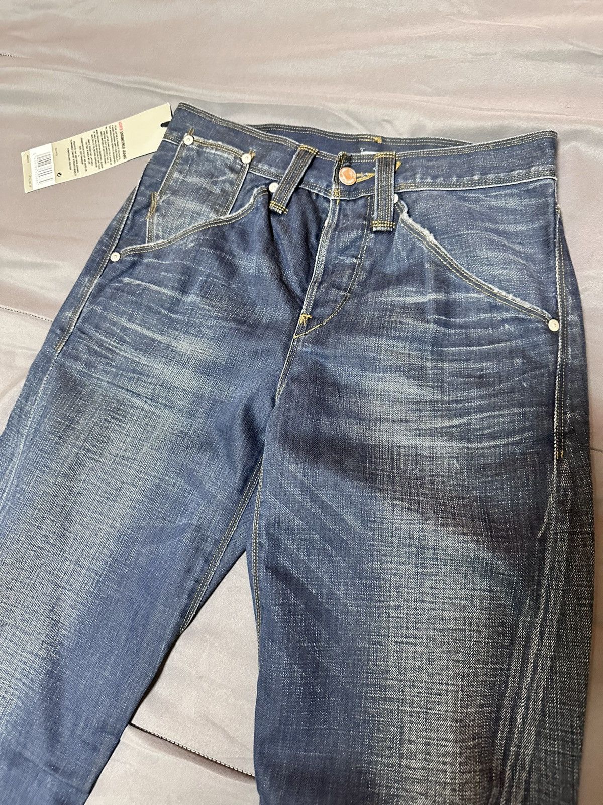 Levi's Vintage Clothing Levi’s Engineered Jeans “Guys Iconic” Brutal Blue NOS Size US 27 - 2 Thumbnail