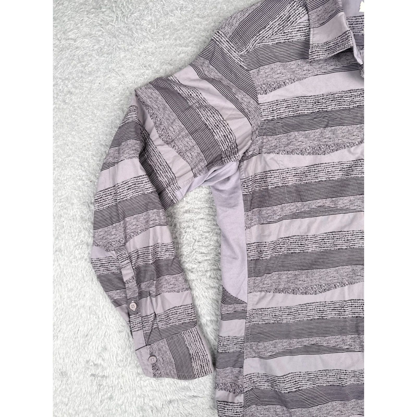 Vintage REI Shirt Women L Purple Button Up Long Sleeve Cotton Fish Angler Hike Size L / US 10 / IT 46 - 3 Thumbnail