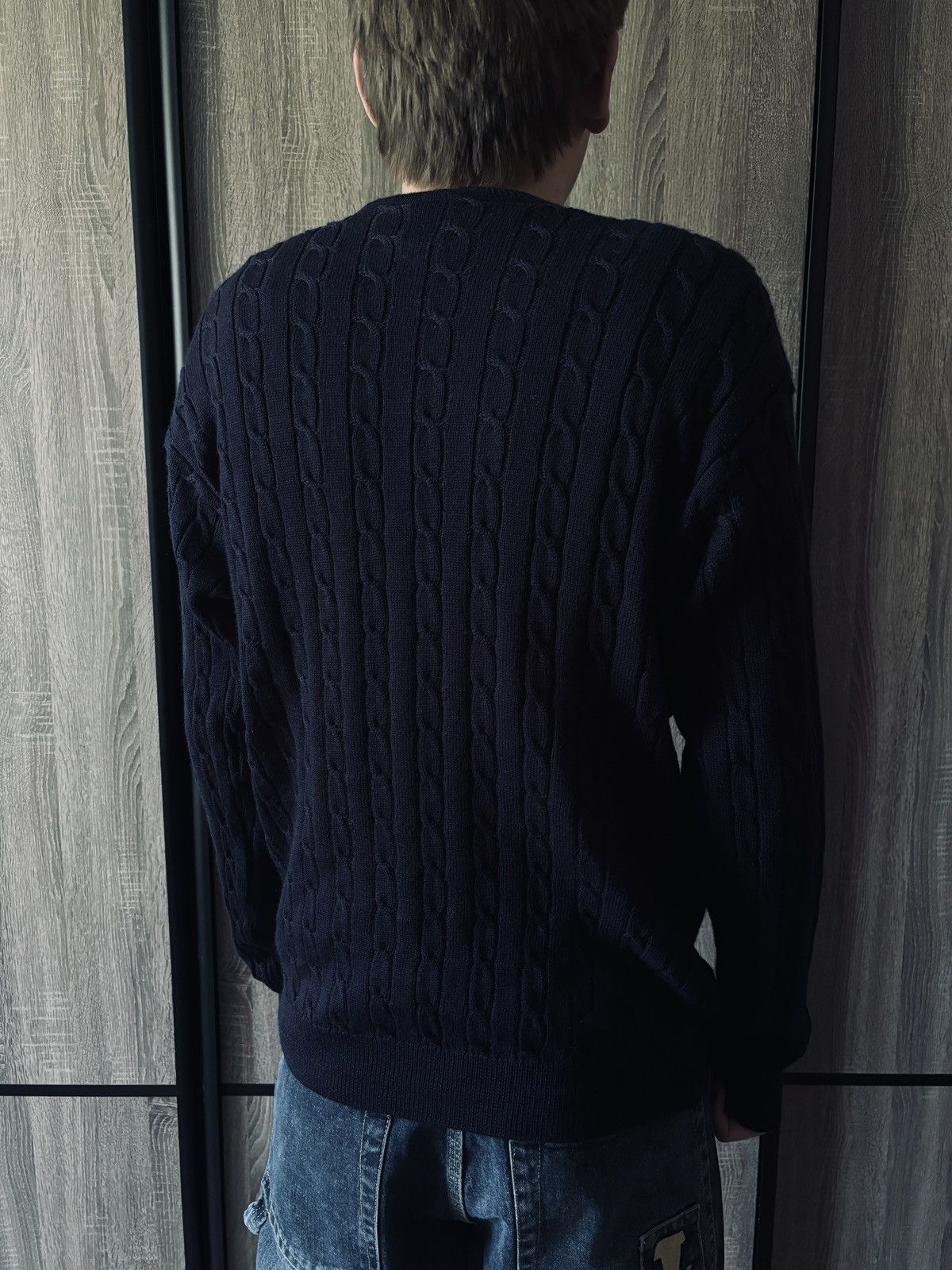 Lacoste × Vintage Lacoste sweater vintage cable knit wool sweatshirt Size US L / EU 52-54 / 3 - 2 Thumbnail