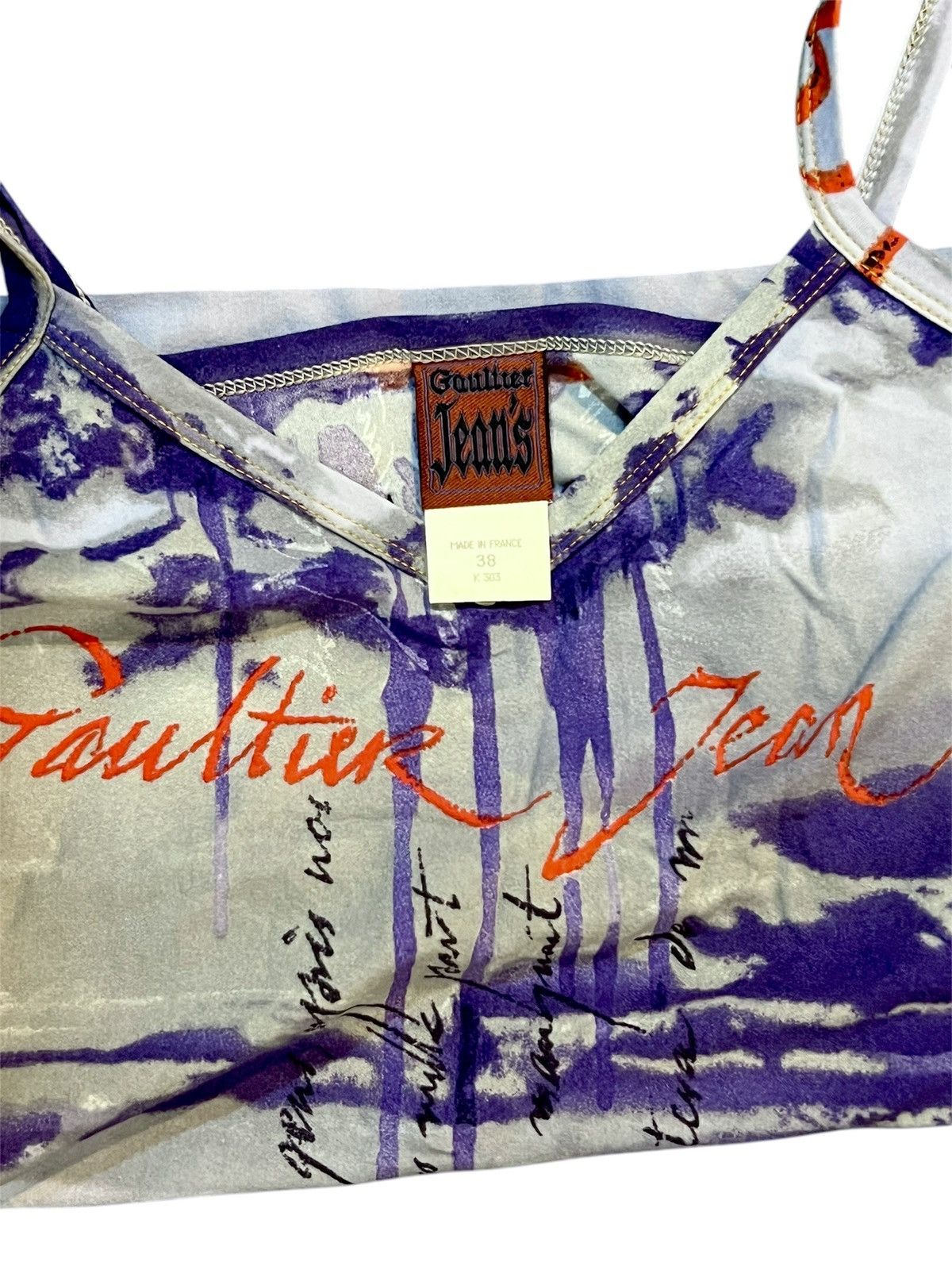 Jean Paul Gaultier AW1997 Vintage Jean Paul Gaultier JPG Graphic Midi Dress Size S / US 4 / IT 40 - 3 Thumbnail