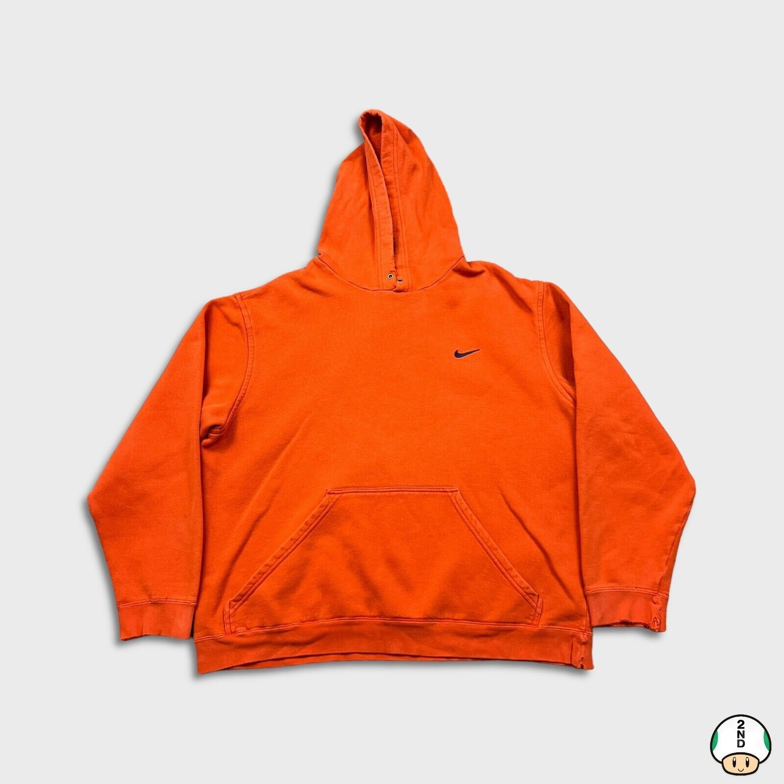 Nike × Vintage Nike Sportswear Hoodie Thrashed Fleece Hooded Sweatshirt Size US M / EU 48-50 / 2 - 1 Thumbnail