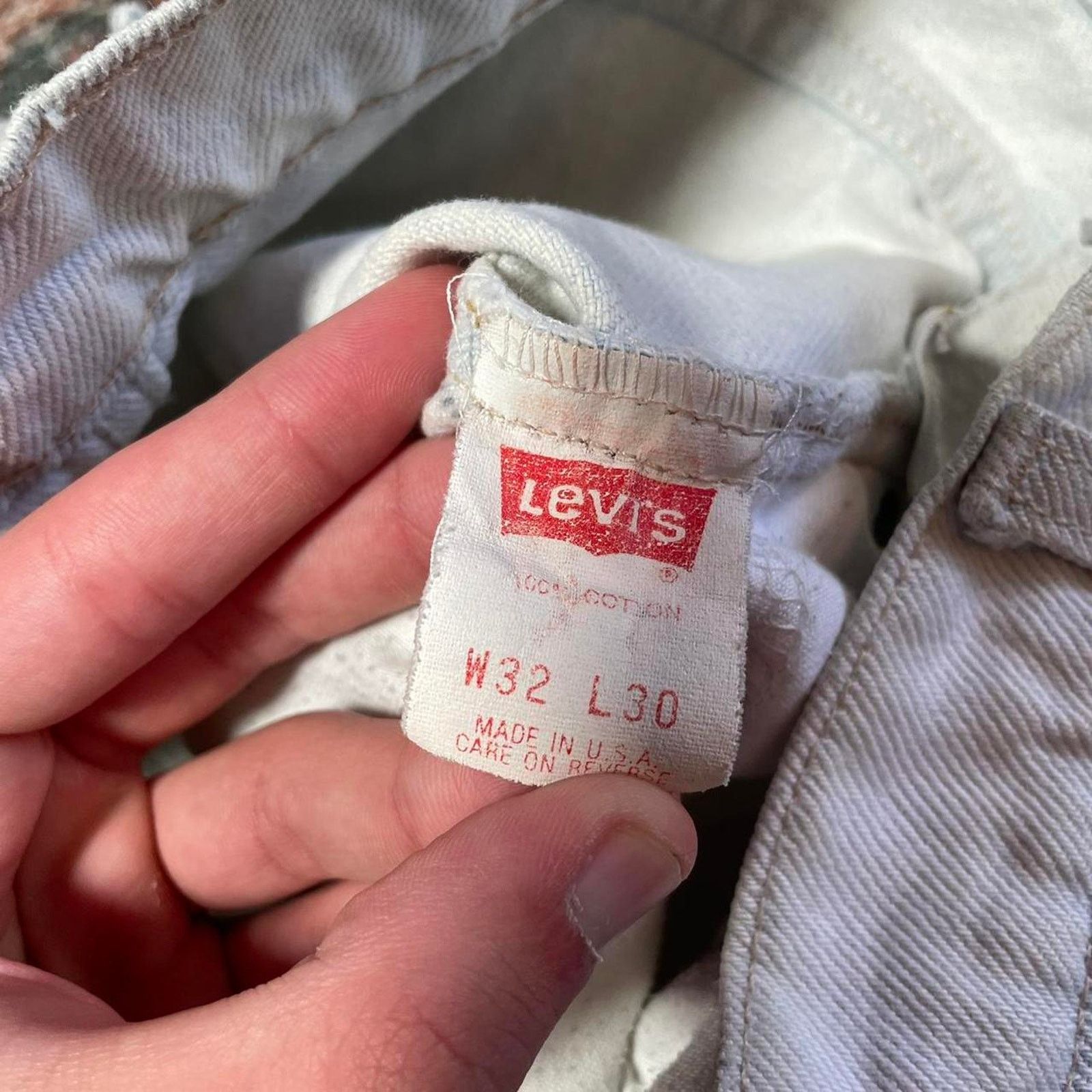 Levi's Vintage 1980s/90s Levis Handpainted 90210 Jeans Size US 32 / EU 48 - 4 Thumbnail