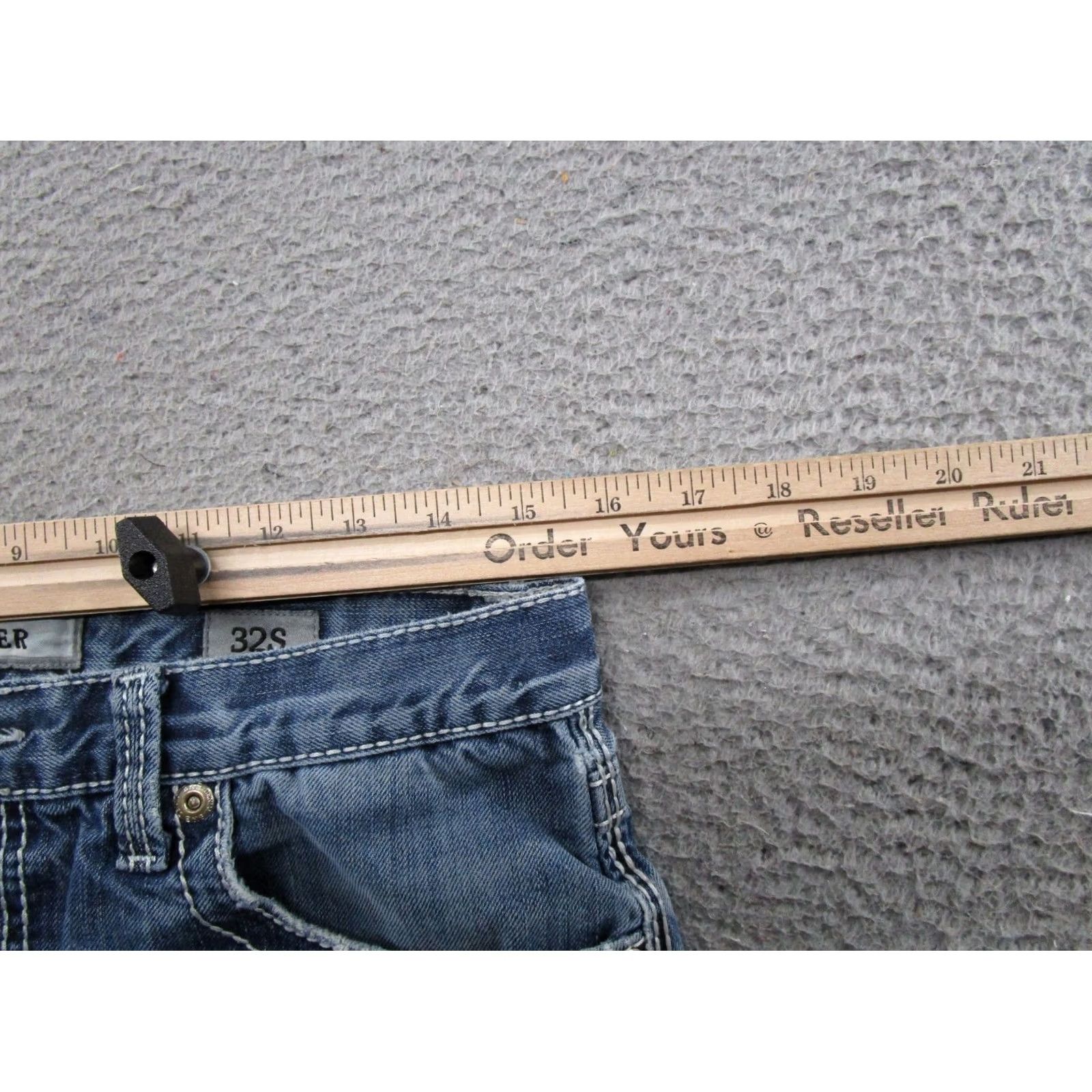 Vintage BKE Buckle Tyler Straight Jeans 32S 32 Regular Denim Blue 5-Pocket Mens Vintage Read Therash? Size US 32 / EU 48 - 6 Thumbnail