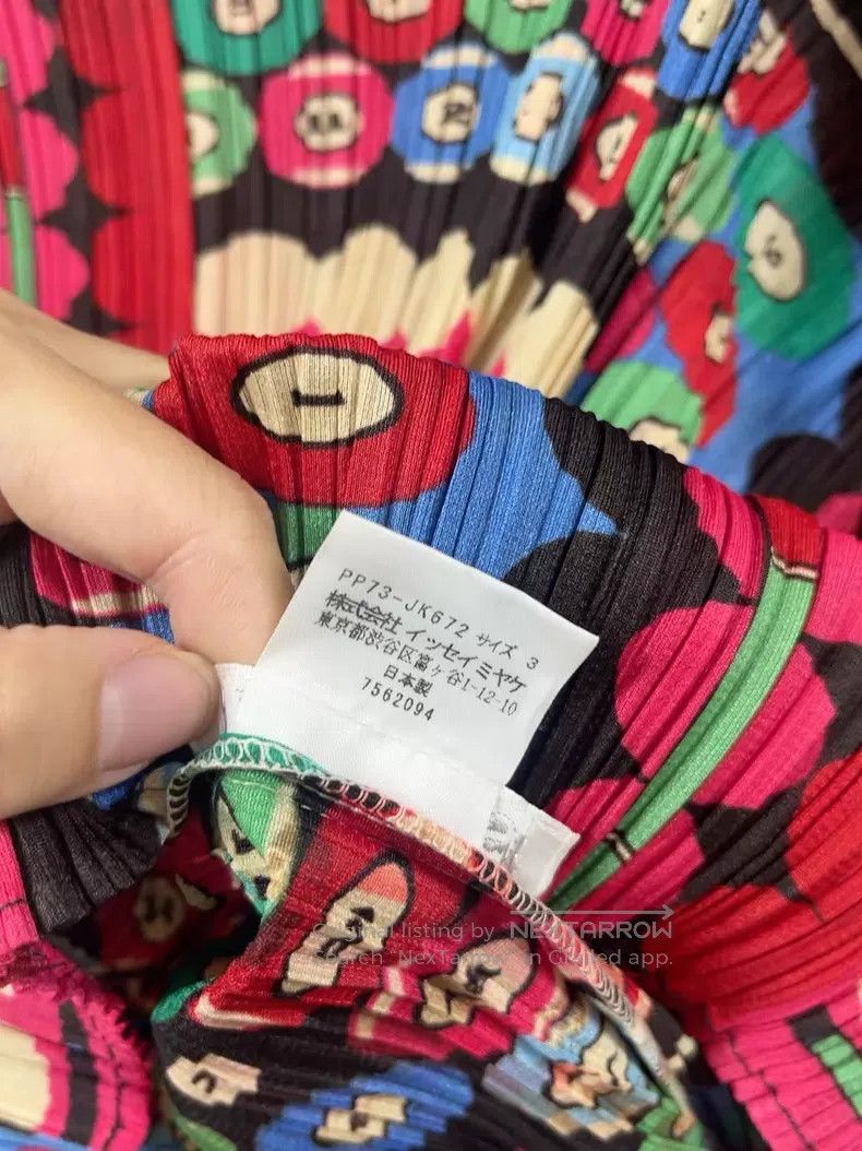 Issey Miyake Issey Miyake Colorful Billiards Pleated Top Size L / US 10 / IT 46 - 4 Thumbnail