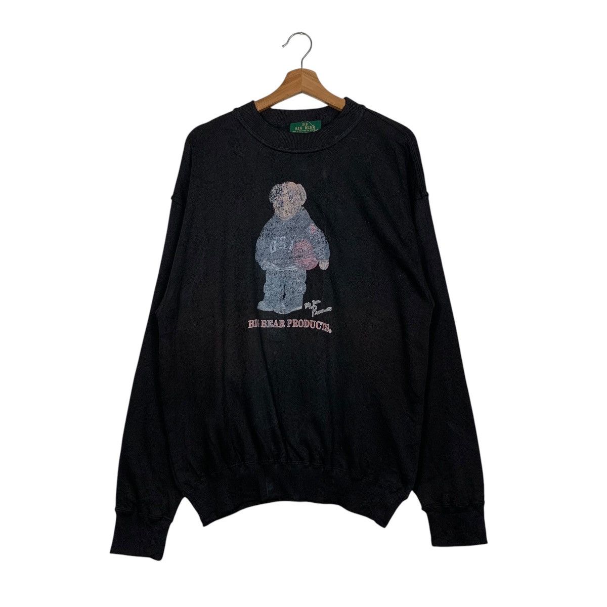 Japanese Brand BIG BEAR Products Graphics Printed Sweatshirts #1750-C78 Size US L / EU 52-54 / 3 - 1 Thumbnail