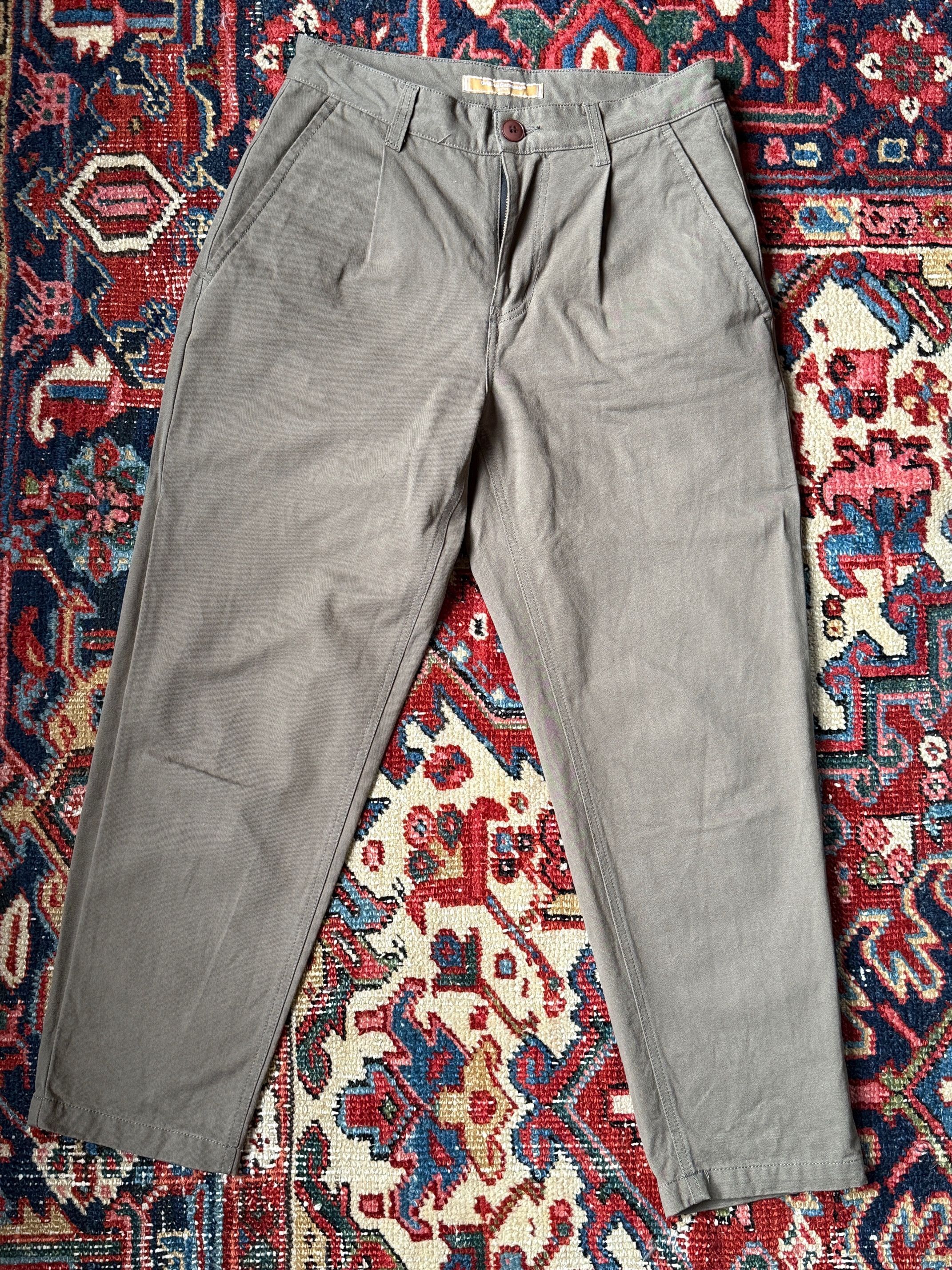 FrizmWORKS FrizmWORKS Men's OG Haworth One Tuck Trousers in Olive Size US 32 / EU 48 - 1 Thumbnail