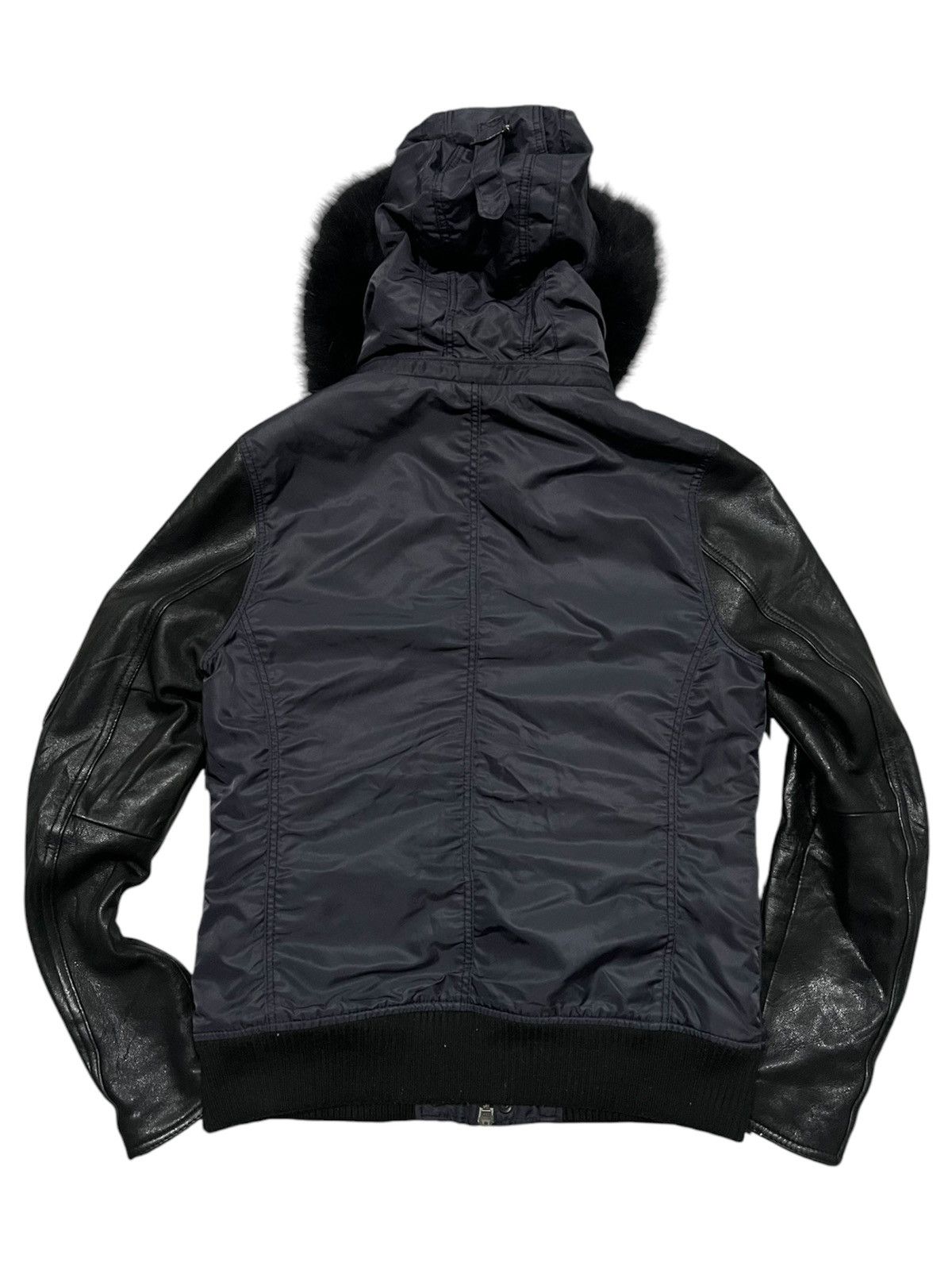 14th Addiction × GOSTAR DE FUGA × Le Grande Bleu (L.G.B.) Rare Fuga Raccoon Fur Leather Bomber Jacket Size US S / EU 44-46 / 1 - 2 Thumbnail
