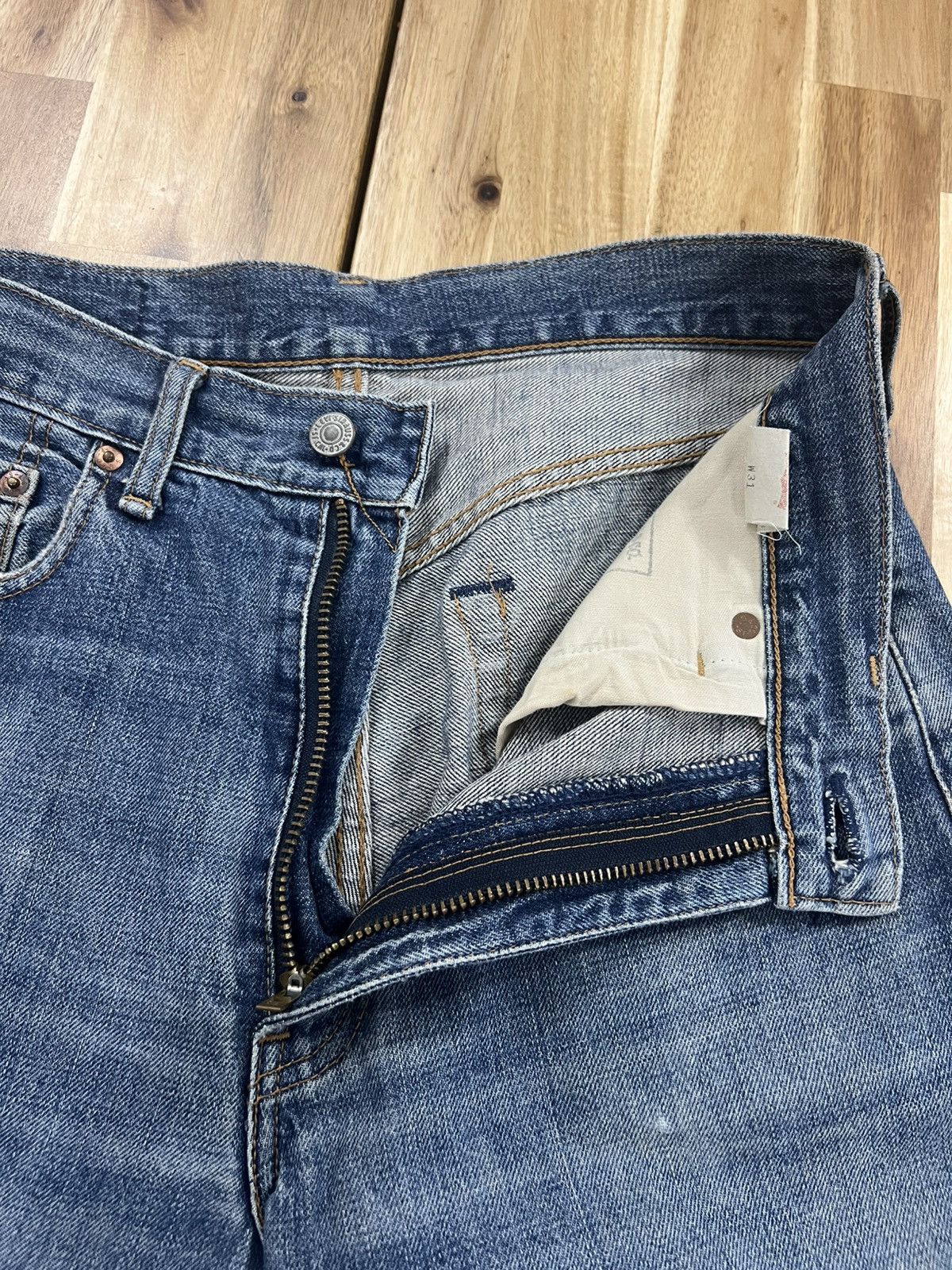 Levi's Vintage 90’s Levis 502XX Big E Jeans Denim Size US 31 - 8 Thumbnail