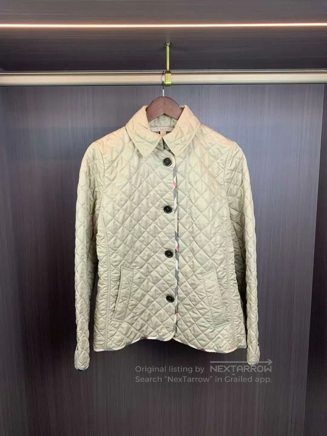 Burberry burberry beige diamond quilted cotton jacket. Size US S / EU 44-46 / 1 - 1 Thumbnail