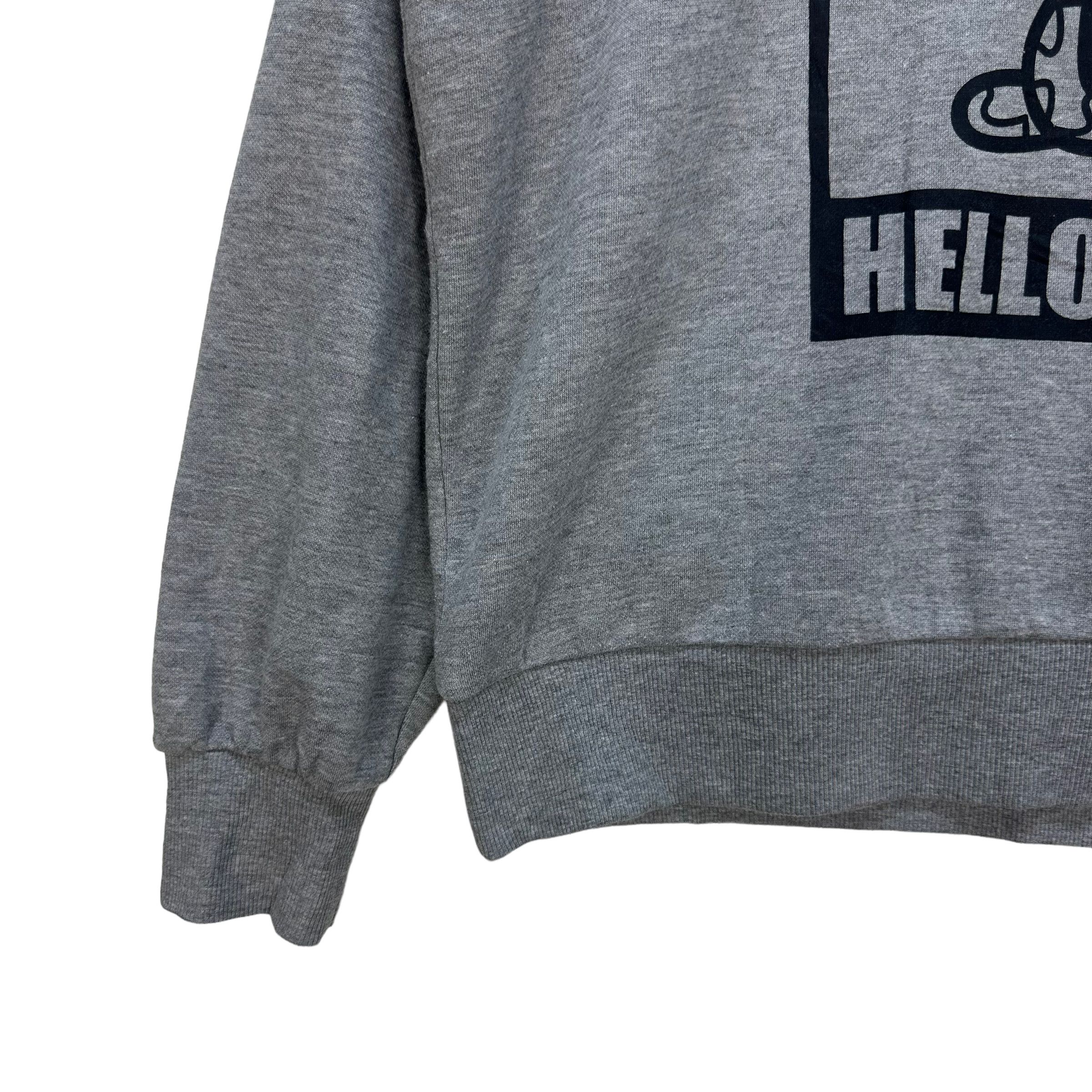 Japanese Brand HELLO KITTY BIG LOGO PULLOVER HOODIES #8148-206 Size US L / EU 52-54 / 3 - 5 Thumbnail