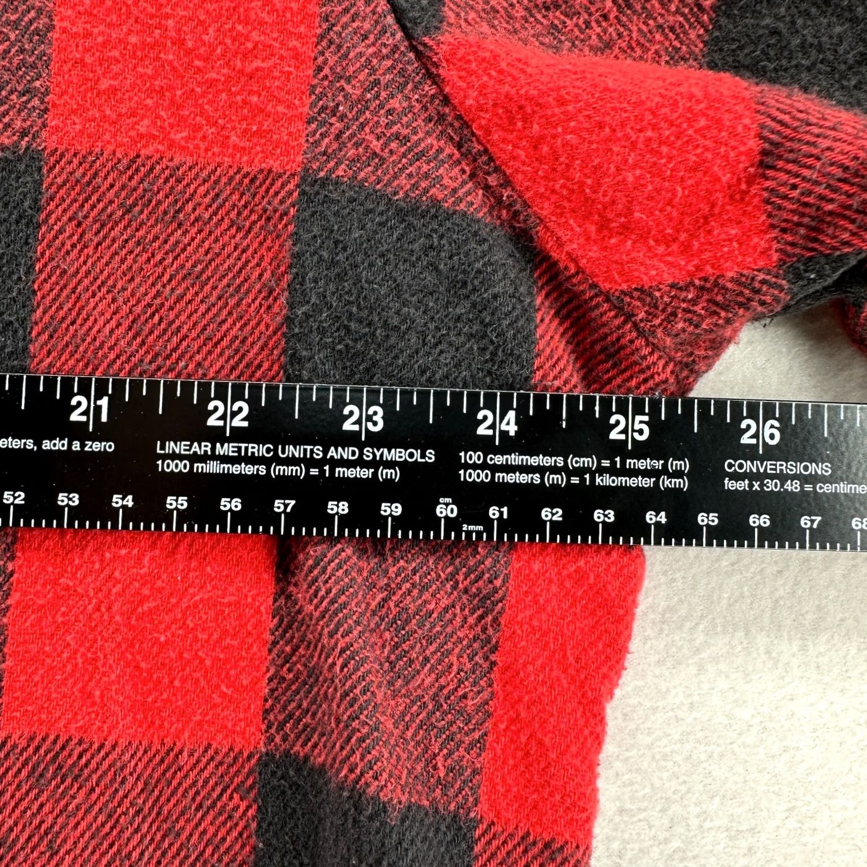 Vintage Five Brother Button-Up Shirt Red Black Men's XL Flannel Plaid Long Sleeve Regular Easy Care Casual Retro Vintage? Size US XL / EU 56 / 4 - 5 Thumbnail