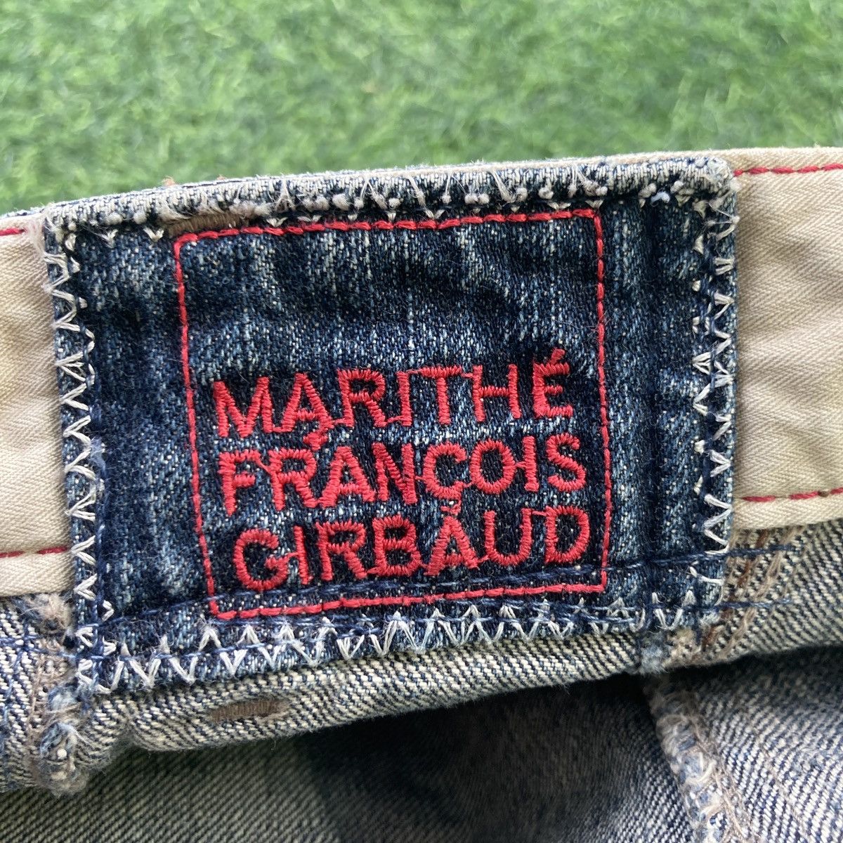 Marithe + Francois Girbaud DISTRESSED MARITHE FRANCOIS GIRBAUD JEANS Size US 35 - 9 Thumbnail