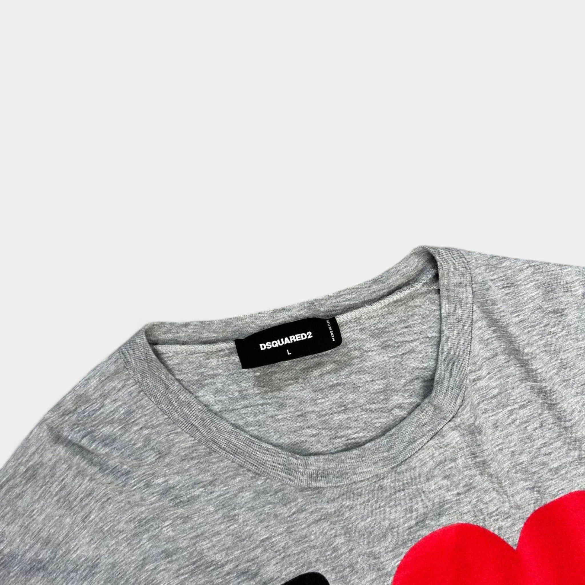 Dsquared2 Dsquared2 2010s Graphic Grey T-Shirt Size US L / EU 52-54 / 3 - 3 Thumbnail