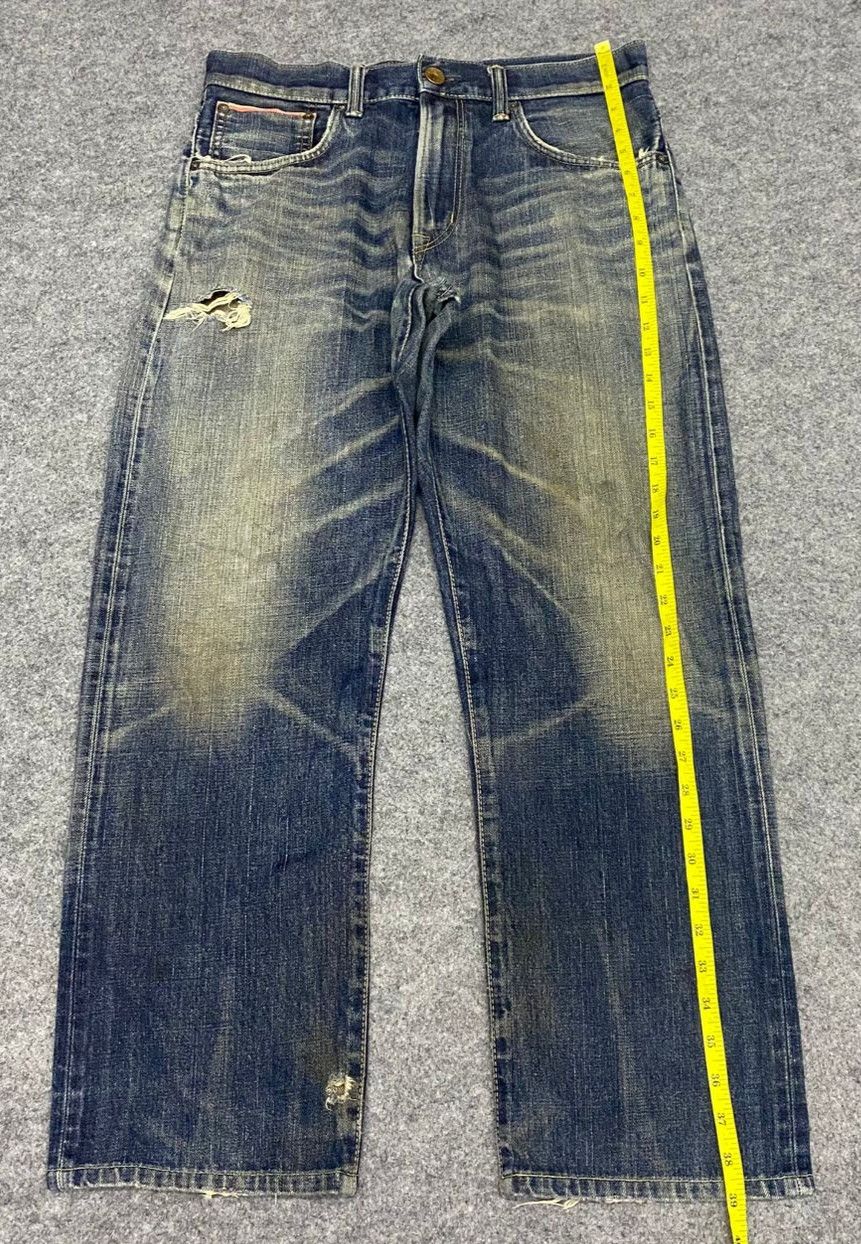 Edwin Vintage Edwin Selvedge Redline Distressed Denim Size US 31 - 3 Thumbnail