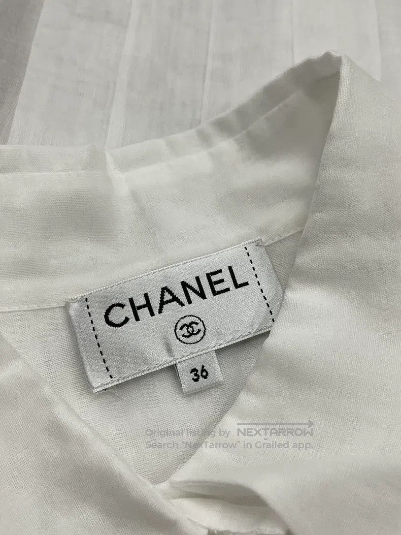 Chanel Chanel White shirt with long sleeves Size XS / US 0-2 / IT 36-38 - 4 Thumbnail