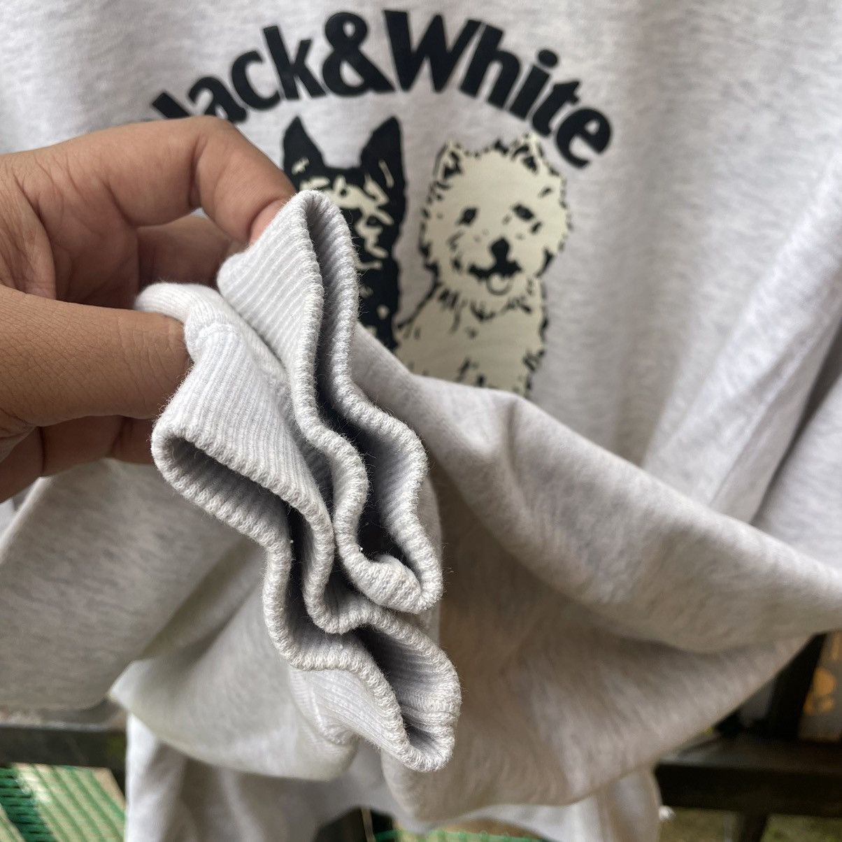 Japanese Brand × Vintage 🔥🔥Vintage Black & White Animal Mirror Print Sweatshirts Size US M / EU 48-50 / 2 - 12 Thumbnail