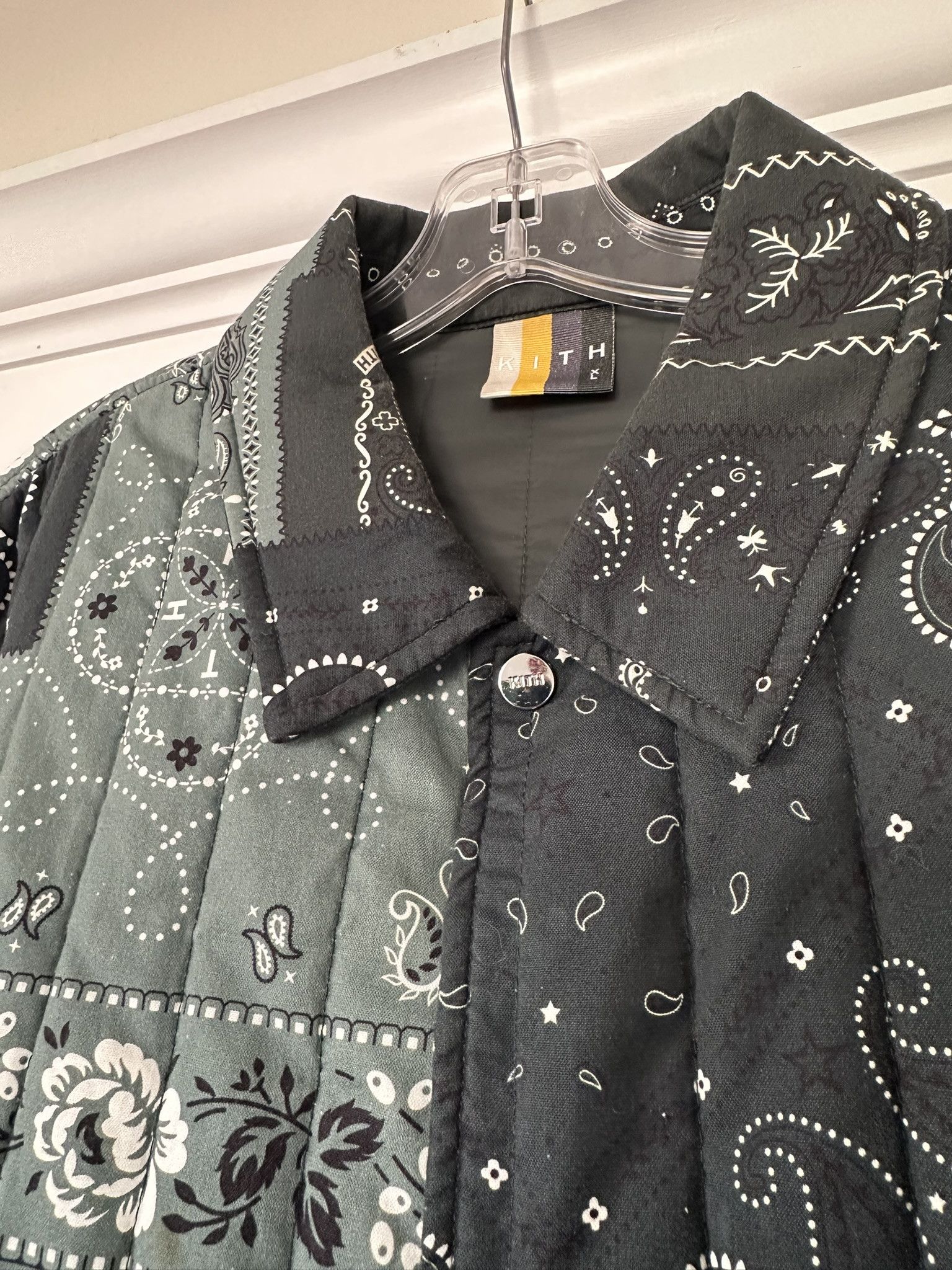 Kith Kith Carmine Coaches Jacket Stadium Green Paisley Size US XL / EU 56 / 4 - 8 Thumbnail
