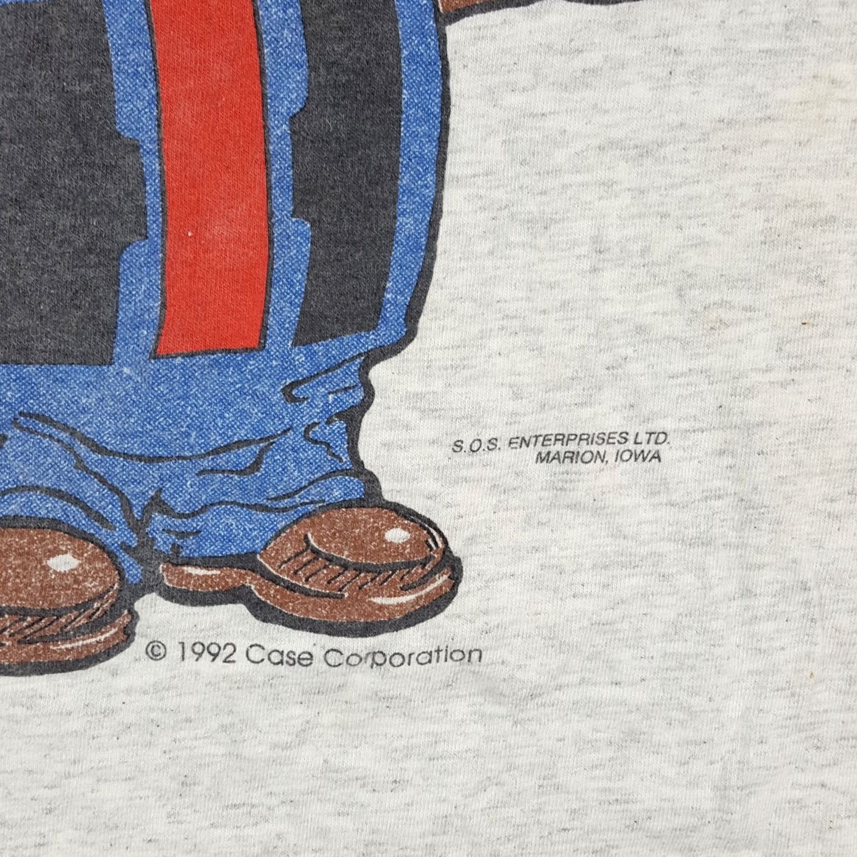 Delta Vintage Delta T-Shirt Men XL gray 90s Cartoon Bear Farm Tractor Equipment Workwear Shirt Size US XL / EU 56 / 4 - 4 Thumbnail
