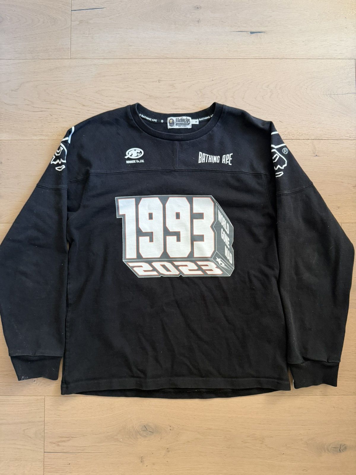Bape BAPE NOWHERE Co.Ltd 1993-2023 Long Sleeve Size US S / EU 44-46 / 1 - 1 Thumbnail