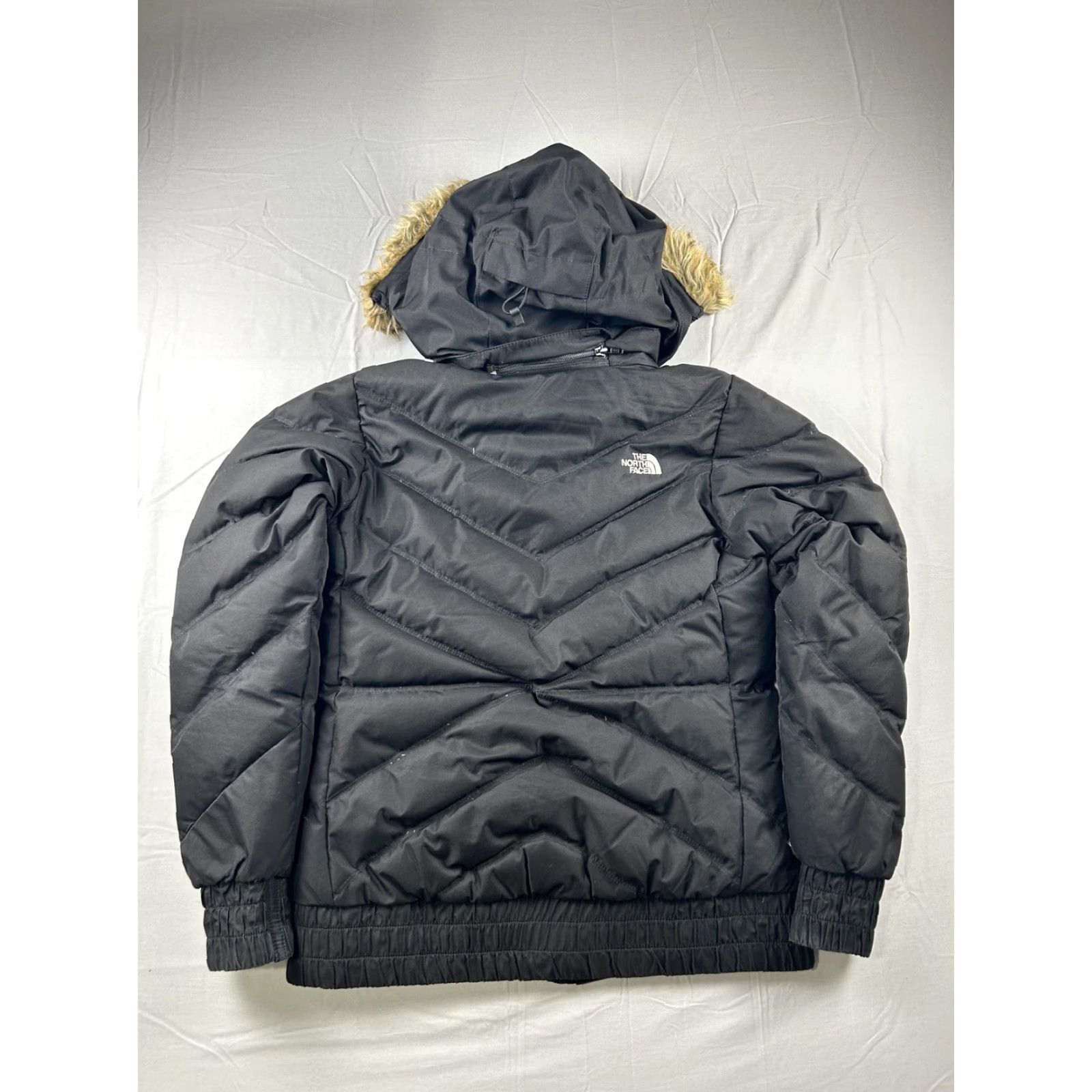 The North Face The North Face Womens Small Black 600 Down Puffer Hooded Jacket Size S / US 4 / IT 40 - 3 Thumbnail
