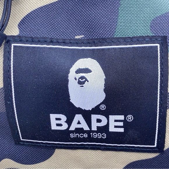 Bape Bape Black and Green Camouflage Backpack Size ONE SIZE - 3 Thumbnail