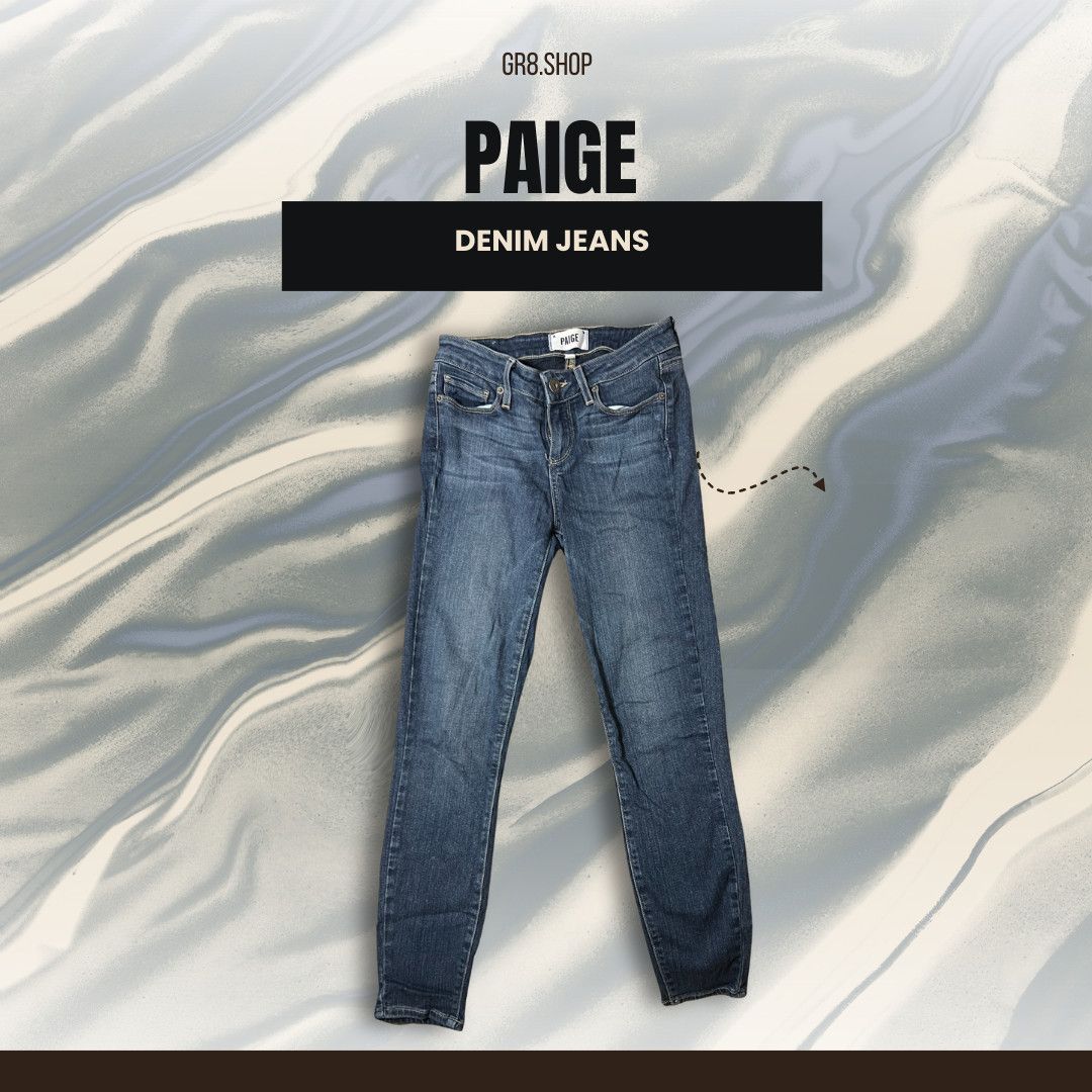 Paige Paige Verdugo Crop Denim Jeans Womens XXS Size 26 Blue Skinn Size 26" / US 2 / IT 38 - 1 Thumbnail