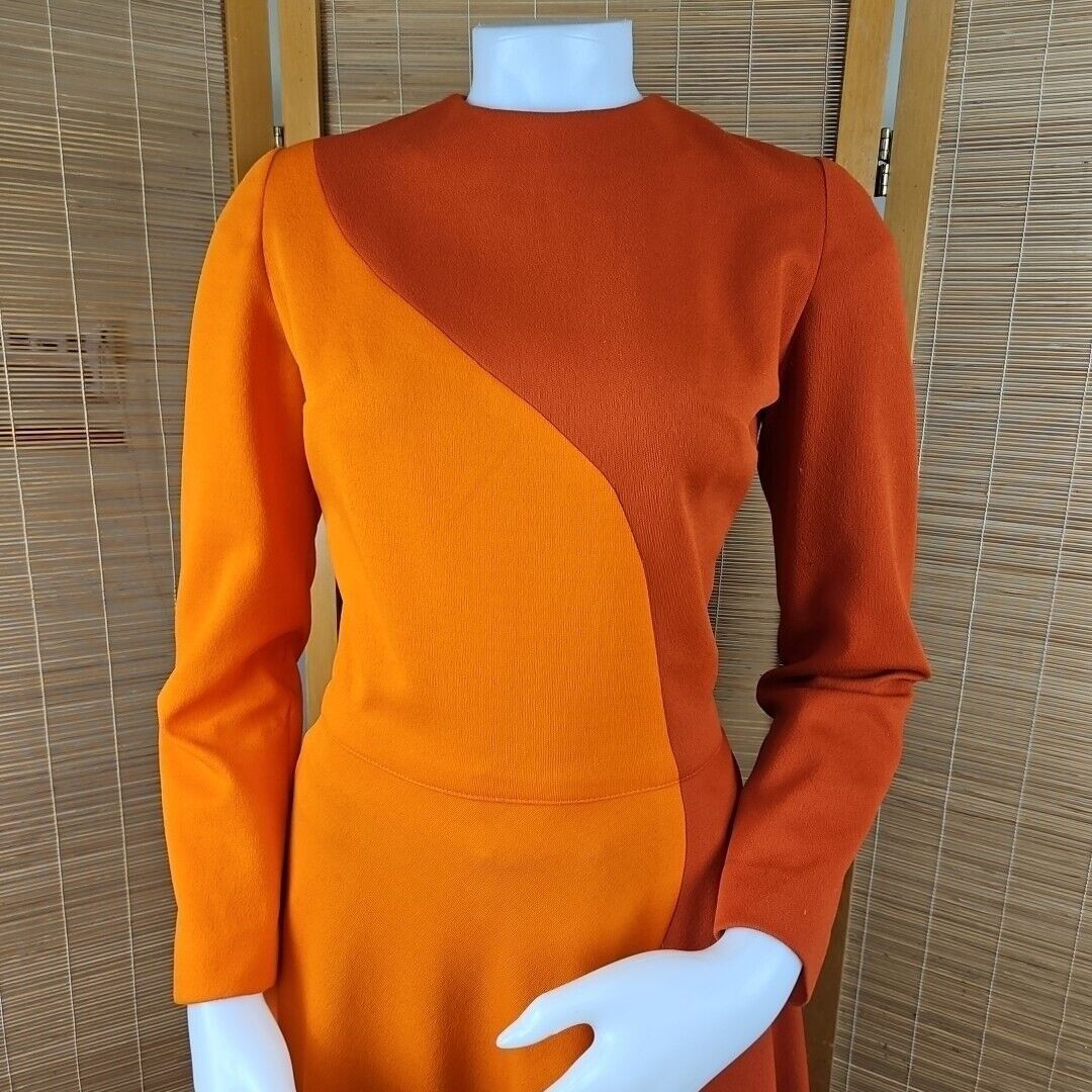 Handmade Vintage Handmade Maxi Dress Womens Sz S Groovy 70s Orange Wa Size S / US 4 / IT 40 - 2 Thumbnail