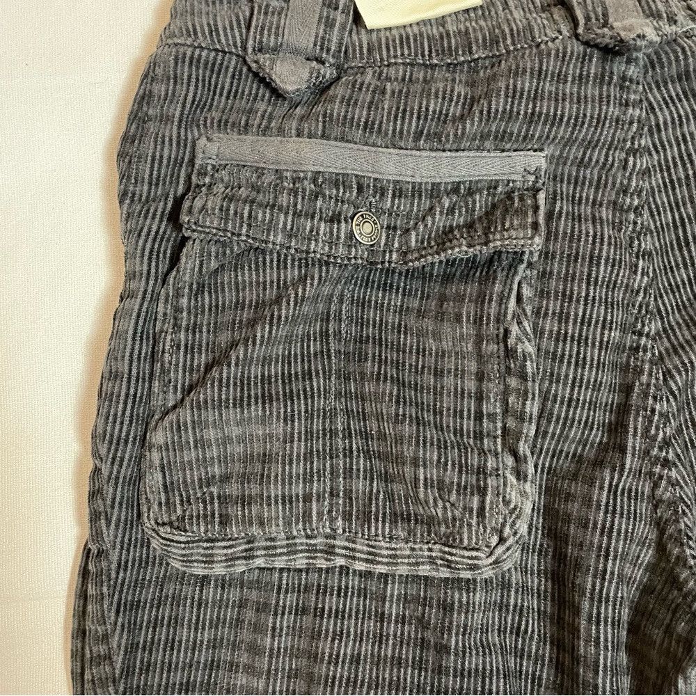 Free People NWT New Free People London Calling Slouchy Cord Grey Gingha Size 26" / US 2 / IT 38 - 6 Thumbnail