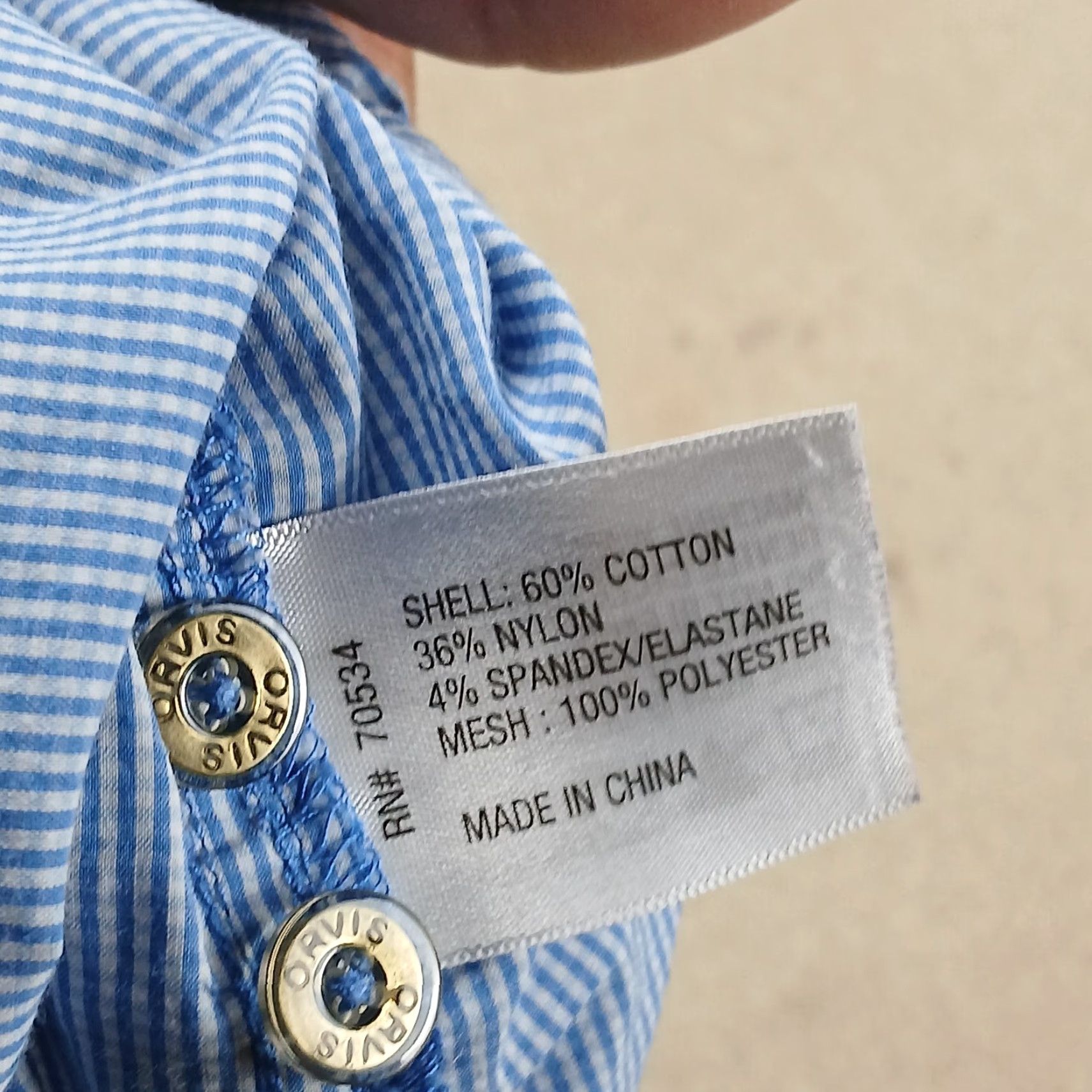 Orvis Orvis Button-Up Shirt Mens XL Extra Large Blue Check Long Sleeve Roll Tab Fishing Pocket Size US XL / EU 56 / 4 - 6 Thumbnail