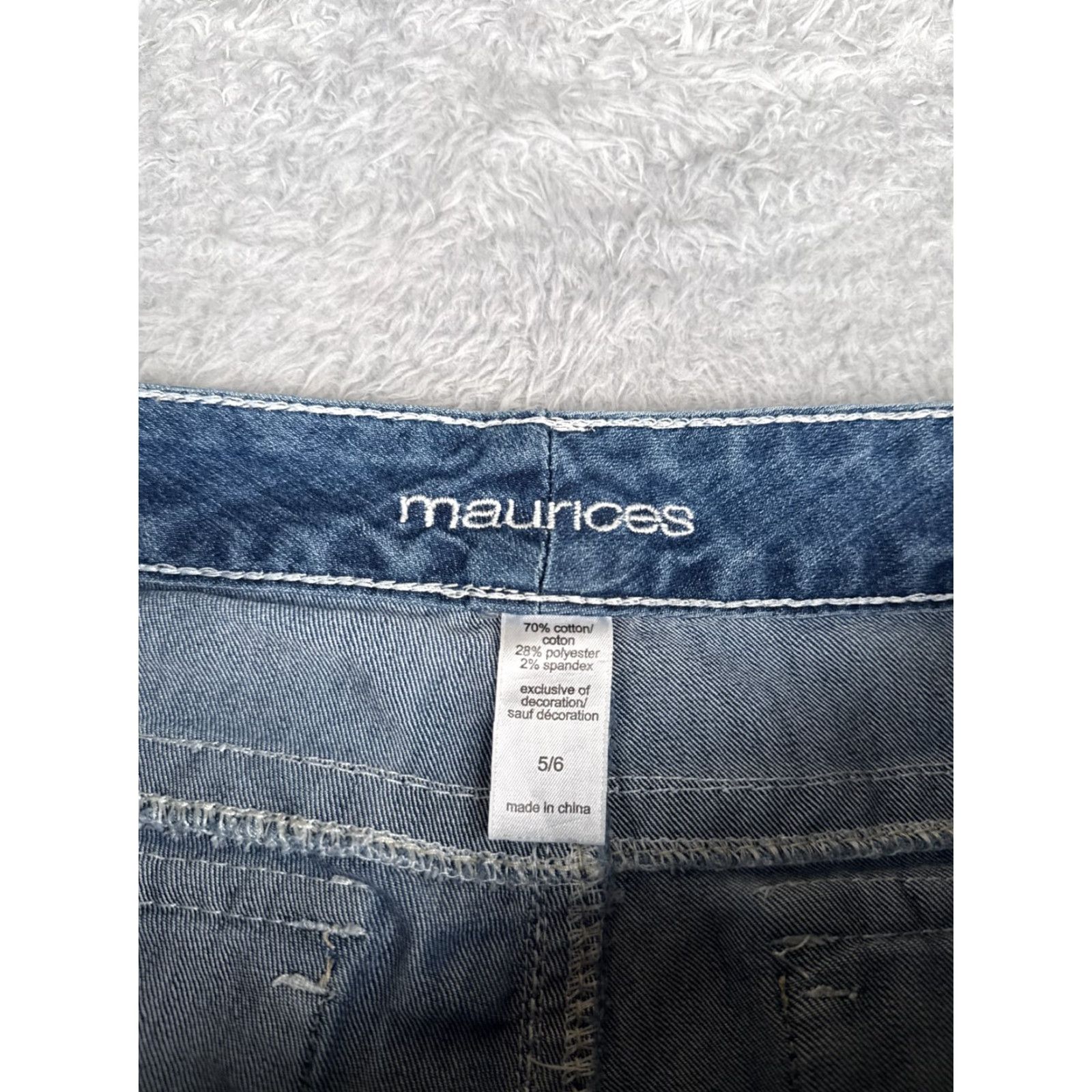 Vintage Maurices YMI Jeans Capri Blue Denim Cotton Blend Low Rise 29 Inseam 23 Womens Regular 6 29x23 Vintage No Size 27" / US 4 / IT 40 - 6 Thumbnail