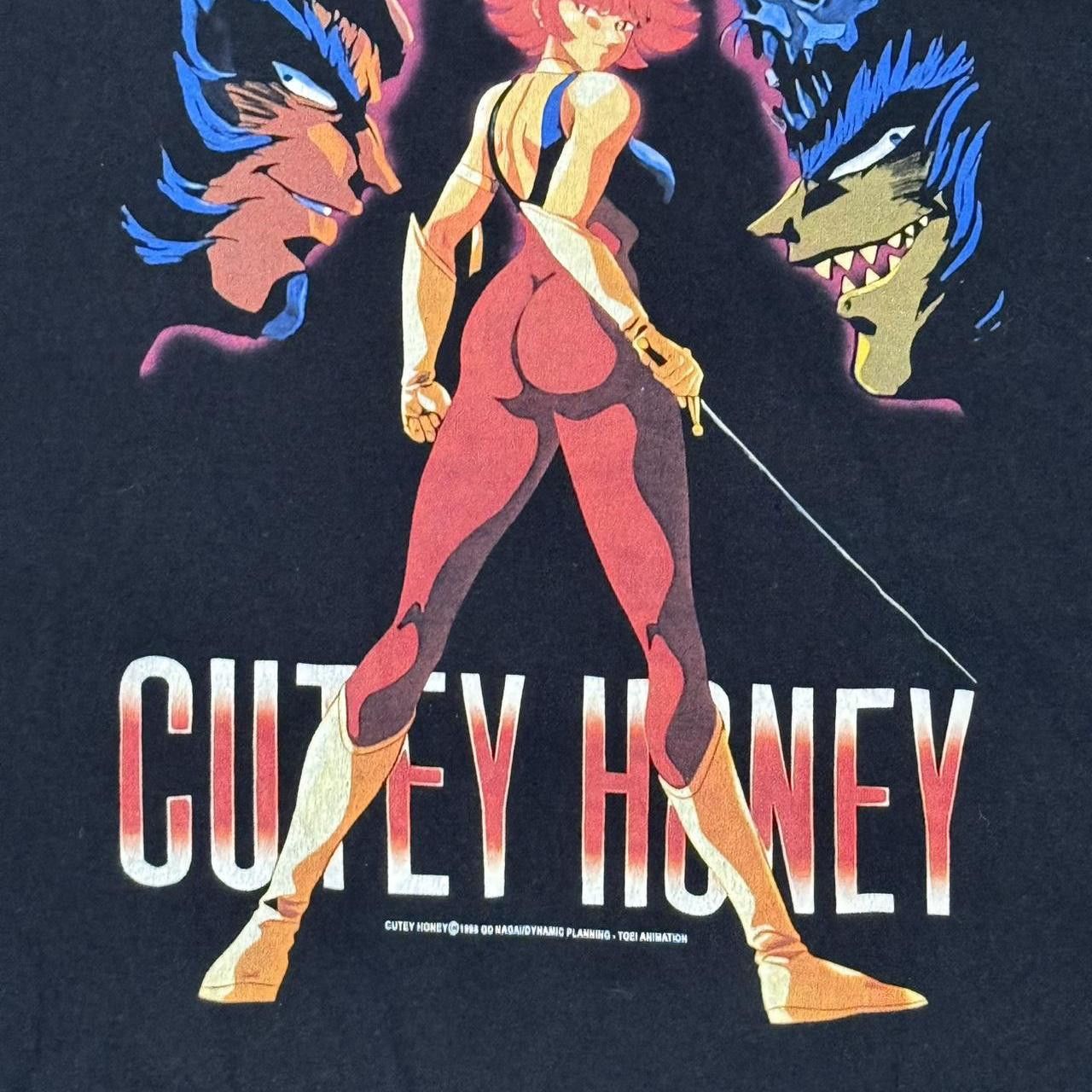 Anime Vintage 90s Cutey Honey Anime Game Tee Shirt 1998 Rare Size US XL / EU 56 / 4 - 4 Thumbnail