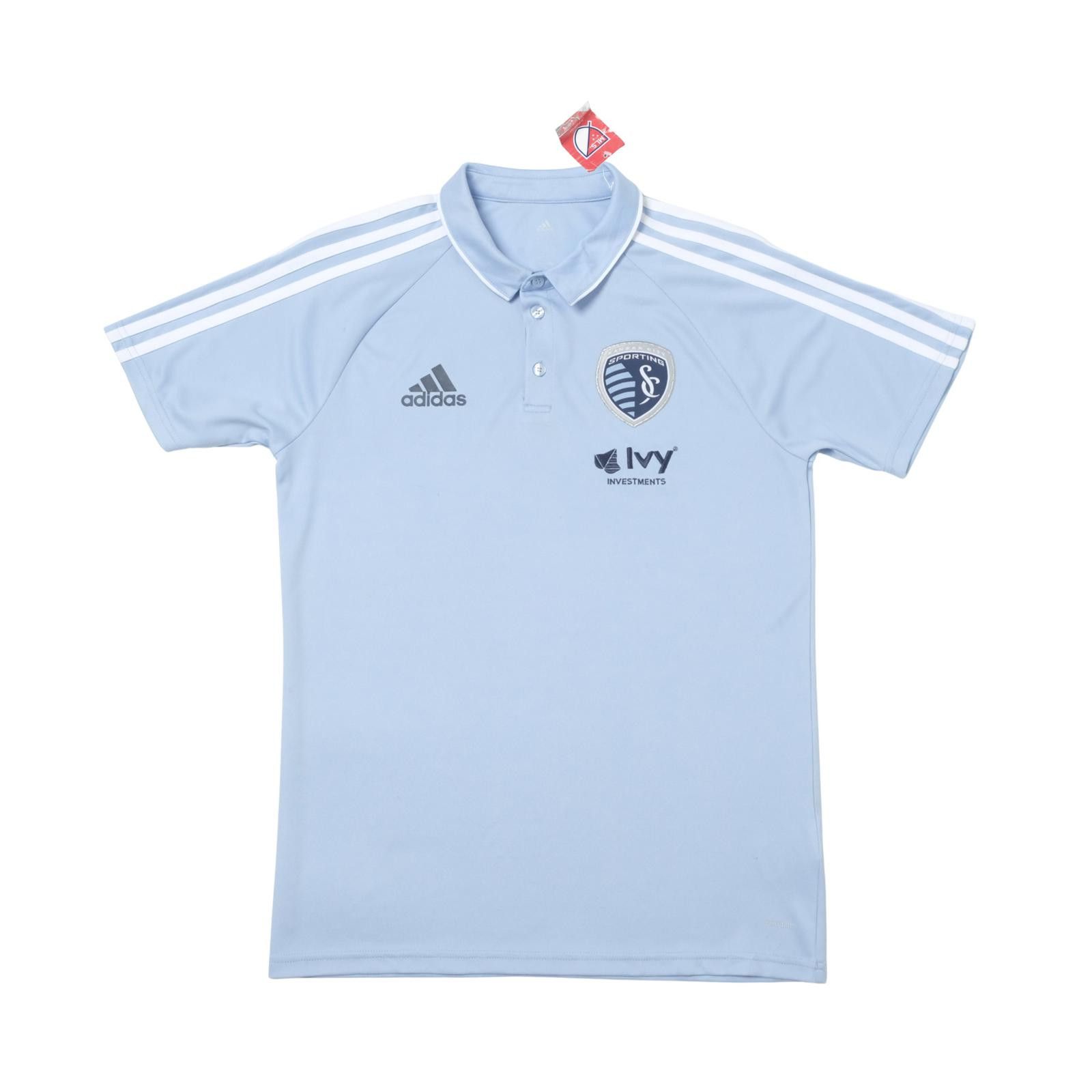Adidas 2018/19 Sporting Kansas City Training Polo Shirt BNWT (M/L) Size US M / EU 48-50 / 2 - 1 Thumbnail