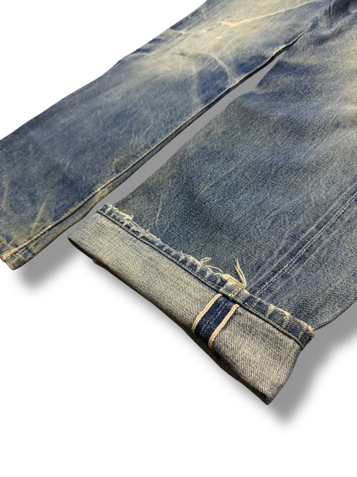 The Real McCoy's Vintage 90s Joe McCoys & Co Selvedge Denim Japan | 1940s W32 Size US 32 / EU 48 - 8 Thumbnail