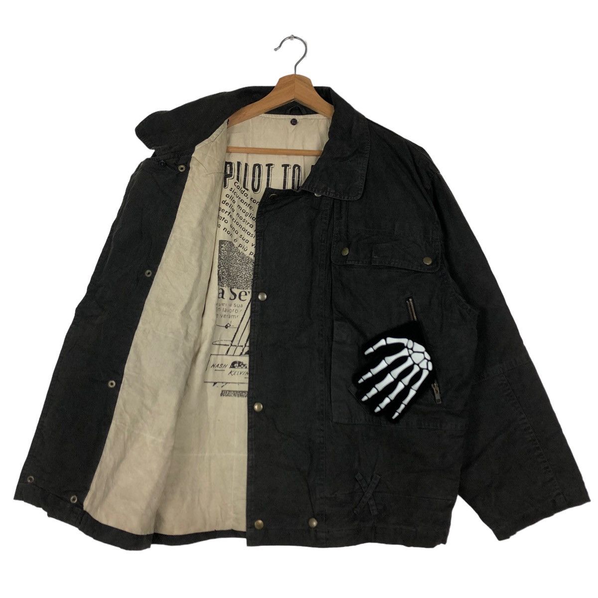 Japanese Brand 🔥RIOT RIOT BOMBER JACKET PILOT TO ACTION BONDAGE DESIGN Size US L / EU 52-54 / 3 - 9 Thumbnail