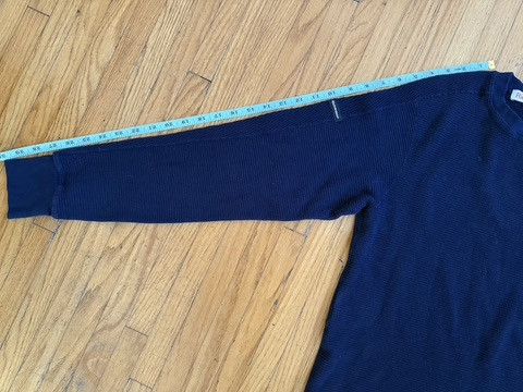 Richardson Richardson Waffle Knit Thermal Long Sleeve – Navy- Size S Size US S / EU 44-46 / 1 - 8 Thumbnail