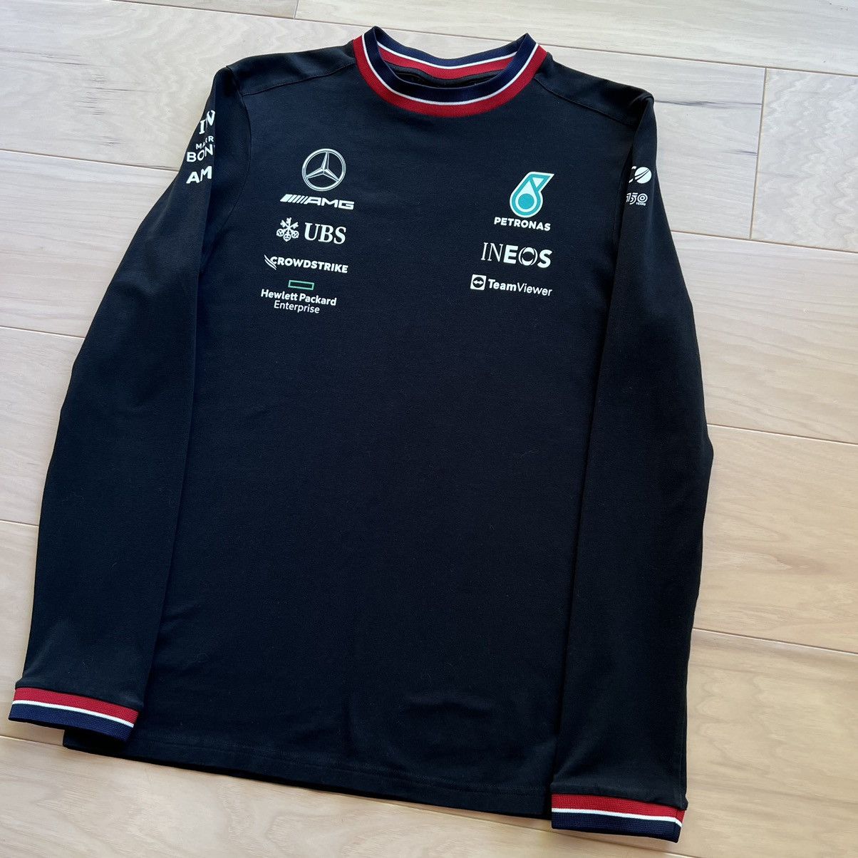 Mercedes-Benz Mercedes AMG Petronas F1 Shirt Medium Black Long Sleeve Size US M / EU 48-50 / 2 - 7 Thumbnail