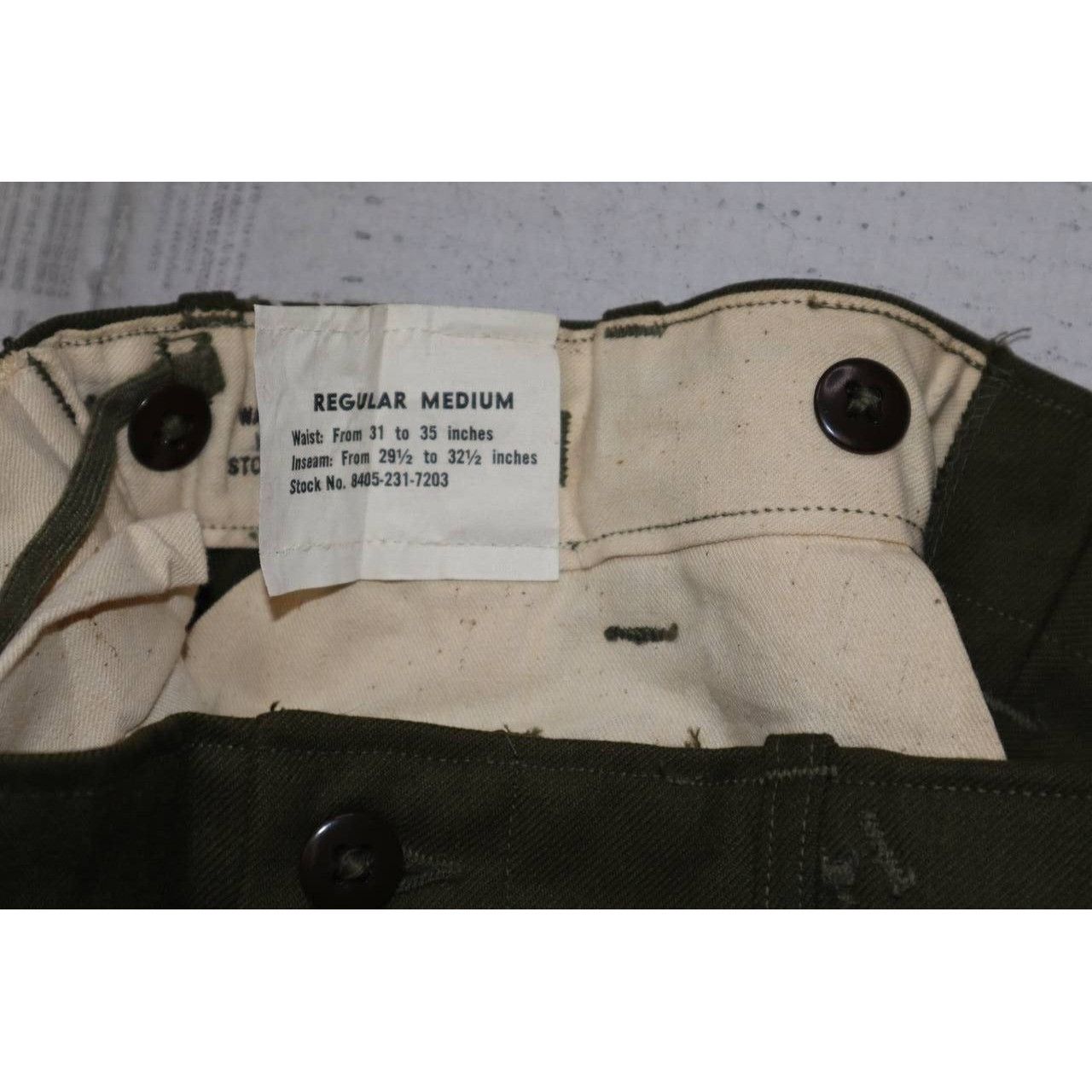 Vintage Vintage 50s M-1951 Shell Field Trousers Small Short Size US 30 / EU 46 - 3 Thumbnail
