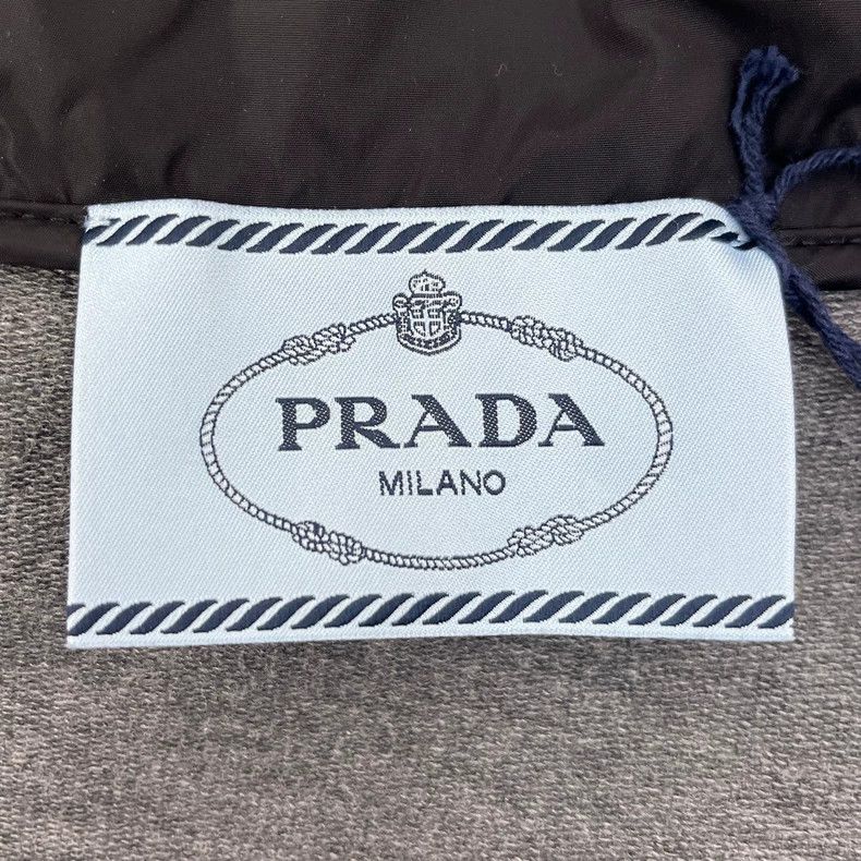 Prada Prada Gray and white-edged sweatshirt zipper cardigan jacke Size US L / EU 52-54 / 3 - 5 Thumbnail