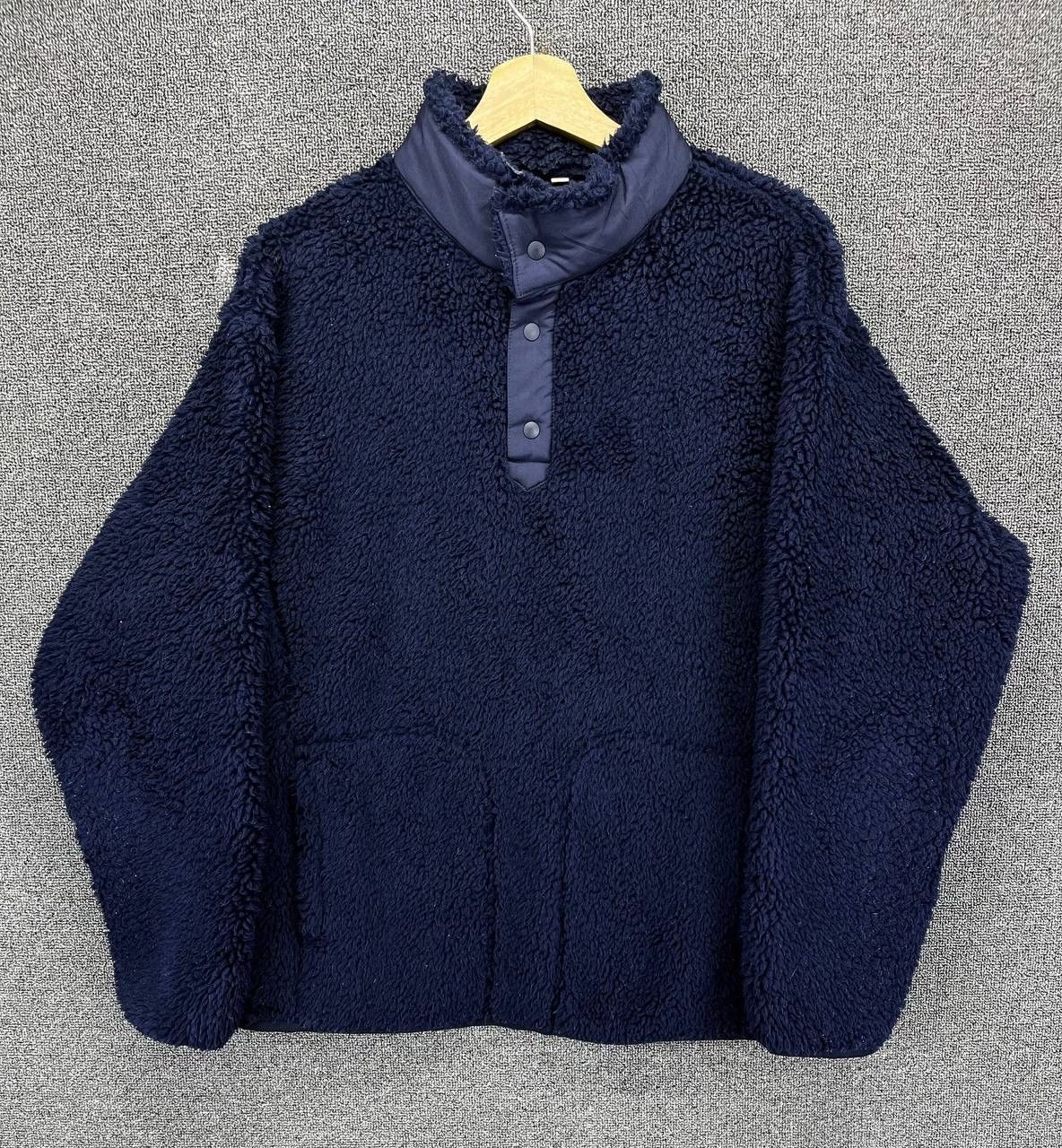 Uniqlo × White Mountaineering White Mountaineering Fleece Snap-T Button Up Sweatshirt Size US L / EU 52-54 / 3 - 1 Thumbnail