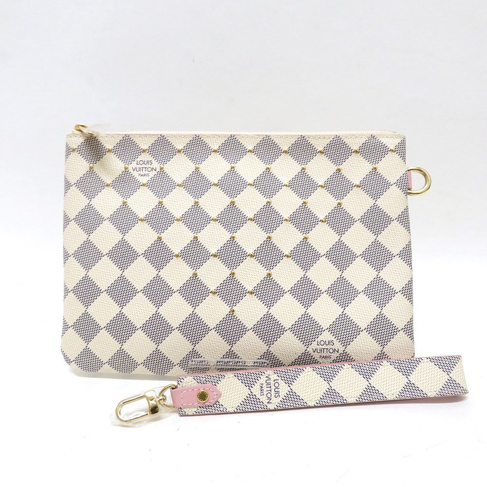 Louis Vuitton City Pochette Damier Azur Pouch Studs