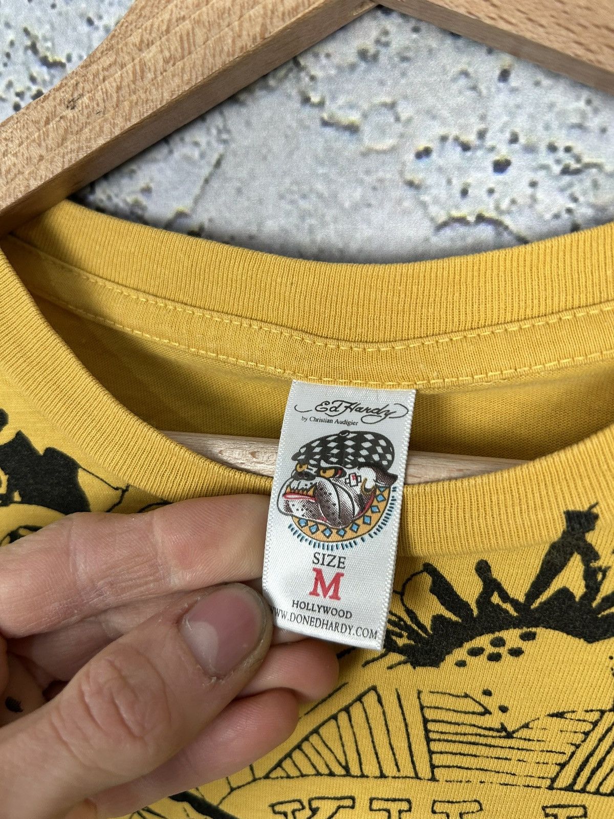 Ed Hardy Ed Hardy Y2K Avant Garde Graphic Tee Vintage Size US M / EU 48-50 / 2 - 6 Thumbnail