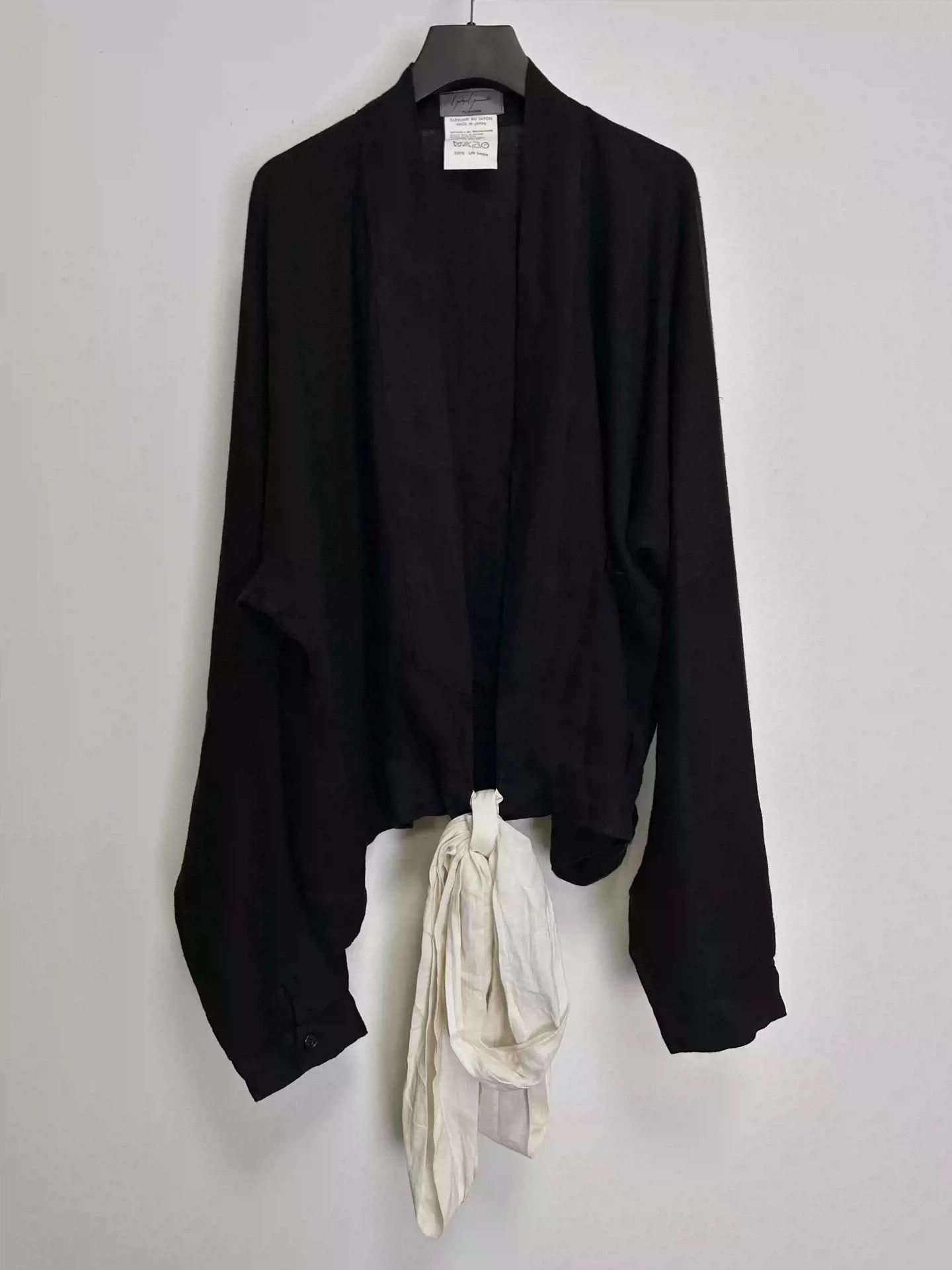 Yohji Yamamoto Yohji Yamamoto 1985ss Linen Coat With Streamers Size US M / EU 48-50 / 2 - 1 Thumbnail