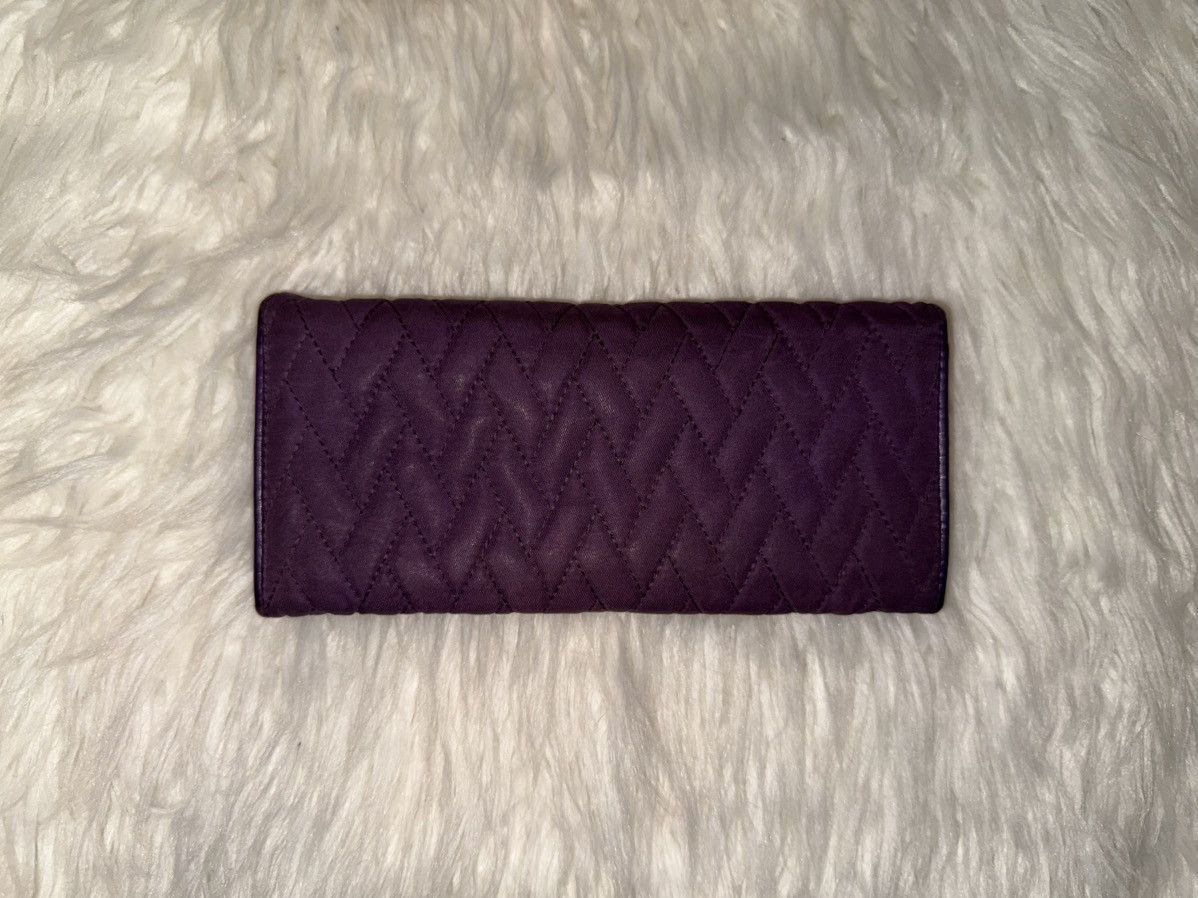 Prada Prada Purple Quilted Nylon Wallet Size ONE SIZE - 2 Thumbnail