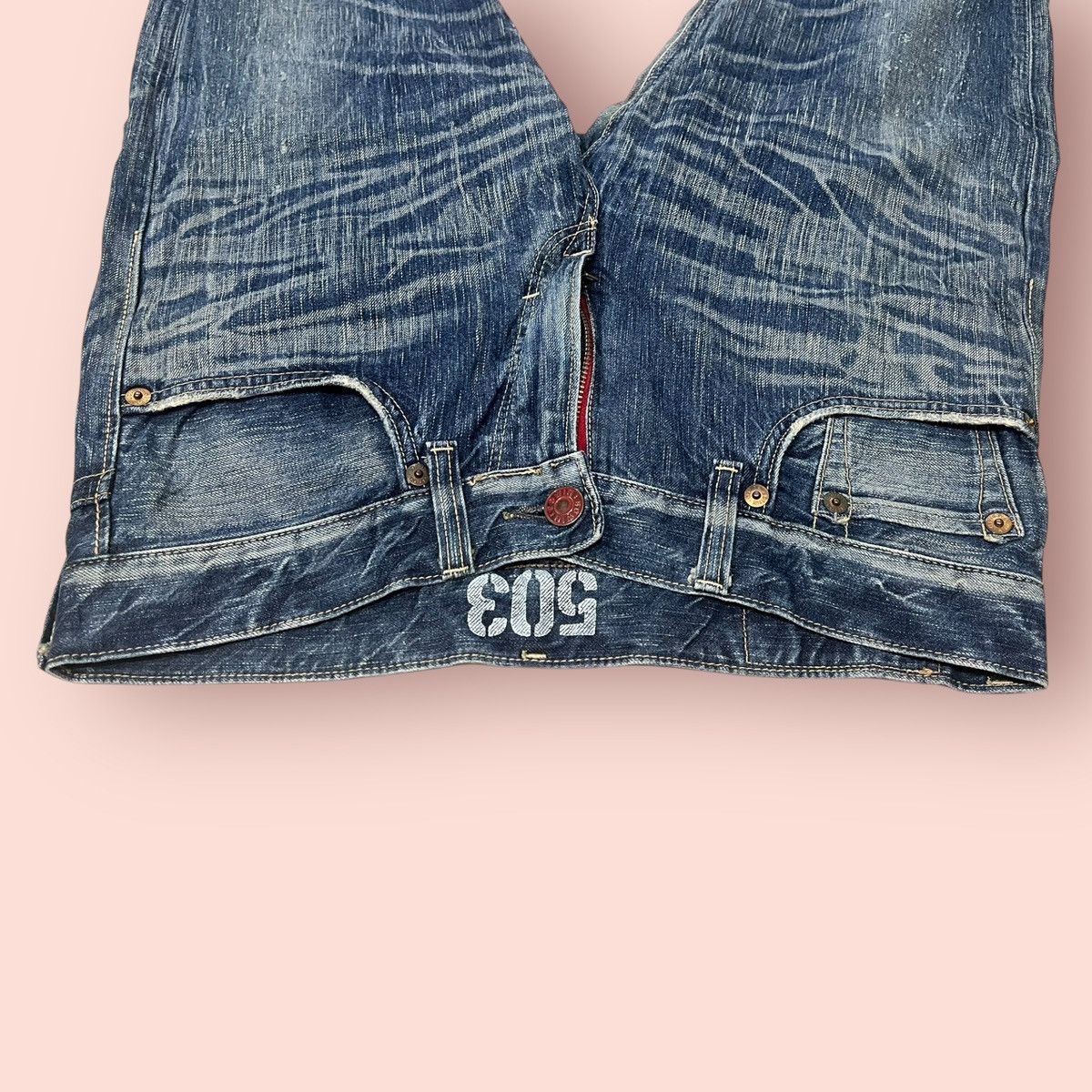 14th Addiction × Edwin × Le Grande Bleu (L.G.B.) VINTAGE FLARED JEANS EDWIN 503 JAPAN (W32'-33') Size US 33 - 12 Thumbnail