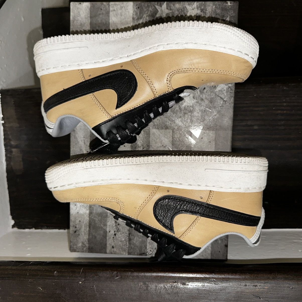 Nike Nike Air Force 1 SP Tisci Vachetta Tan Black M 4 W 5.5 RARE Size US 5.5 / IT 35.5 - 4 Thumbnail