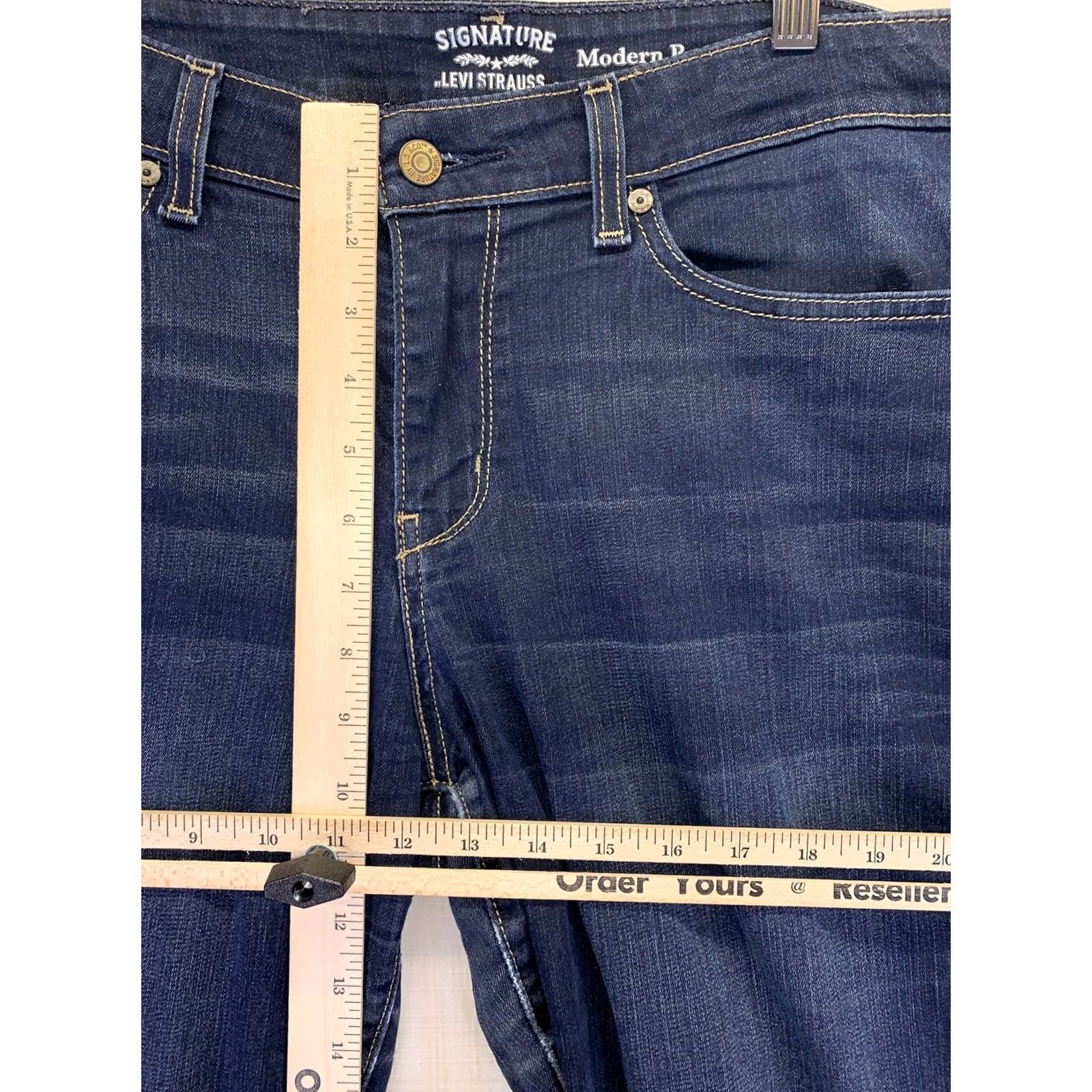 Levi's Levi’s Strauss Signature Modern Boot Cut Stretch Denim Jeans Womens Sz 30-5843 Denim Jeans Bootcut Womens Stretch 5-Pocket Regular Blue Velvet? Size 24" / US 00 / IT 34 - 3 Thumbnail