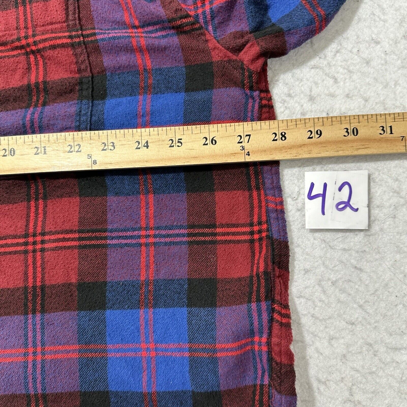 Levi's Levi's XXL Flannel Button Down Shirt Red Plaid Striped Size US XXL / EU 58 / 5 - 8 Thumbnail