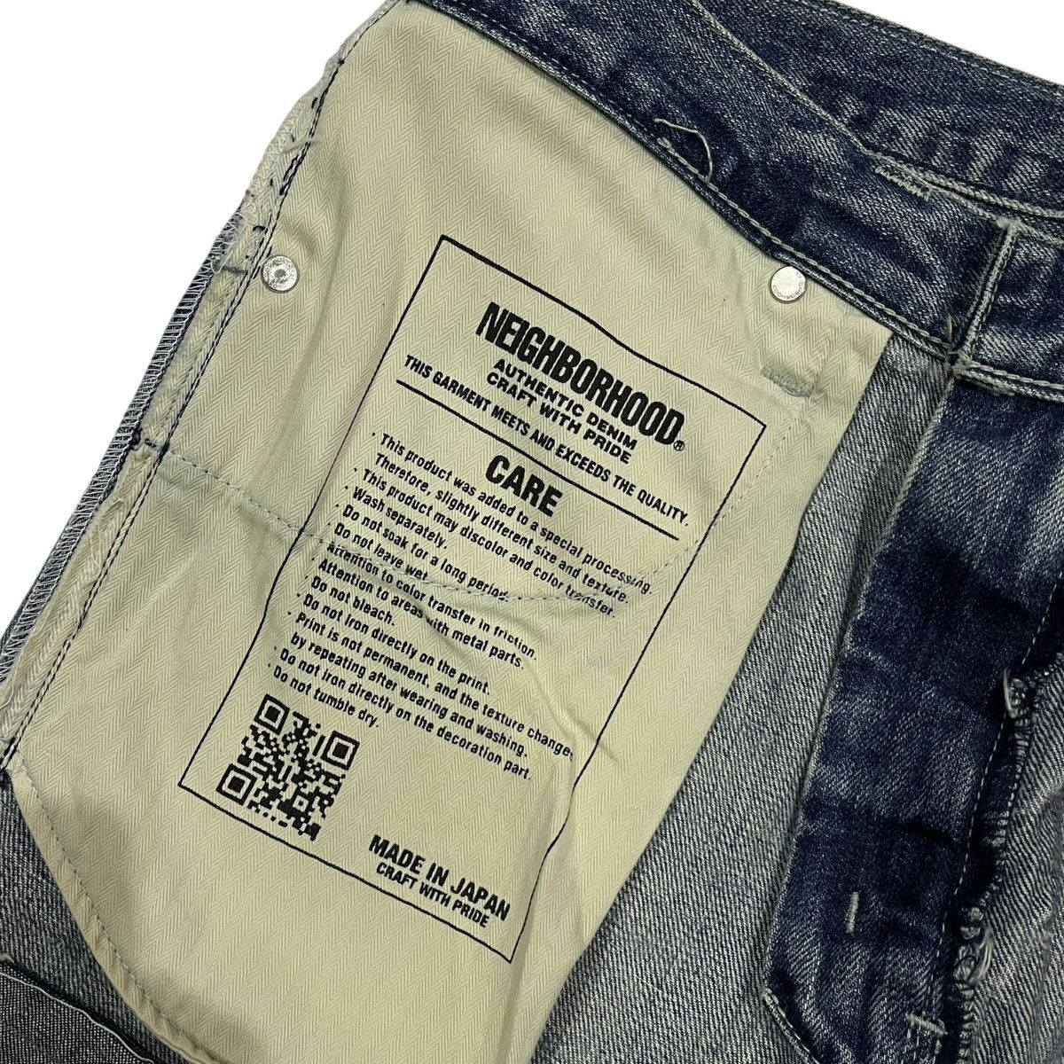 Neighborhood Neighborhood DP-Mid Distressed Selvedge Denim Pants Size US 33 - 11 Thumbnail