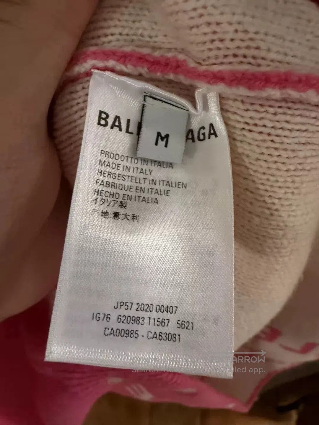 Balenciaga Balenciaga Pink Print Sweater M. Size M / US 6-8 / IT 42-44 - 4 Thumbnail